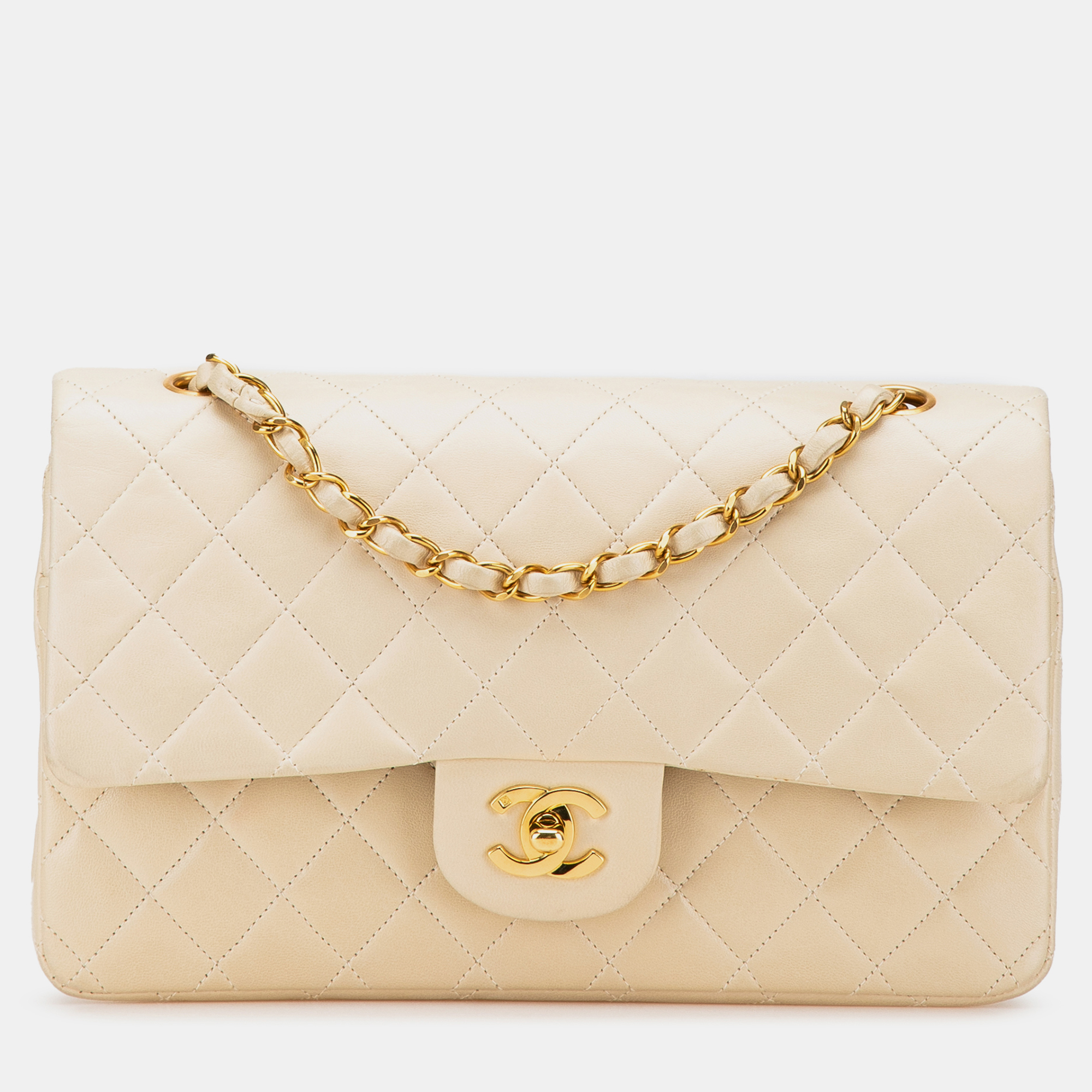 

Chanel Brown Medium Classic Lambskin Double Flap