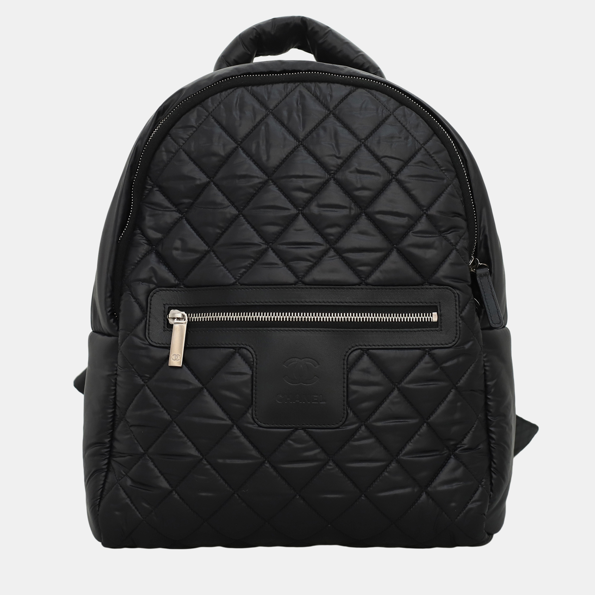 

Quilted Nylon Coco Cocoon Backpack, Black