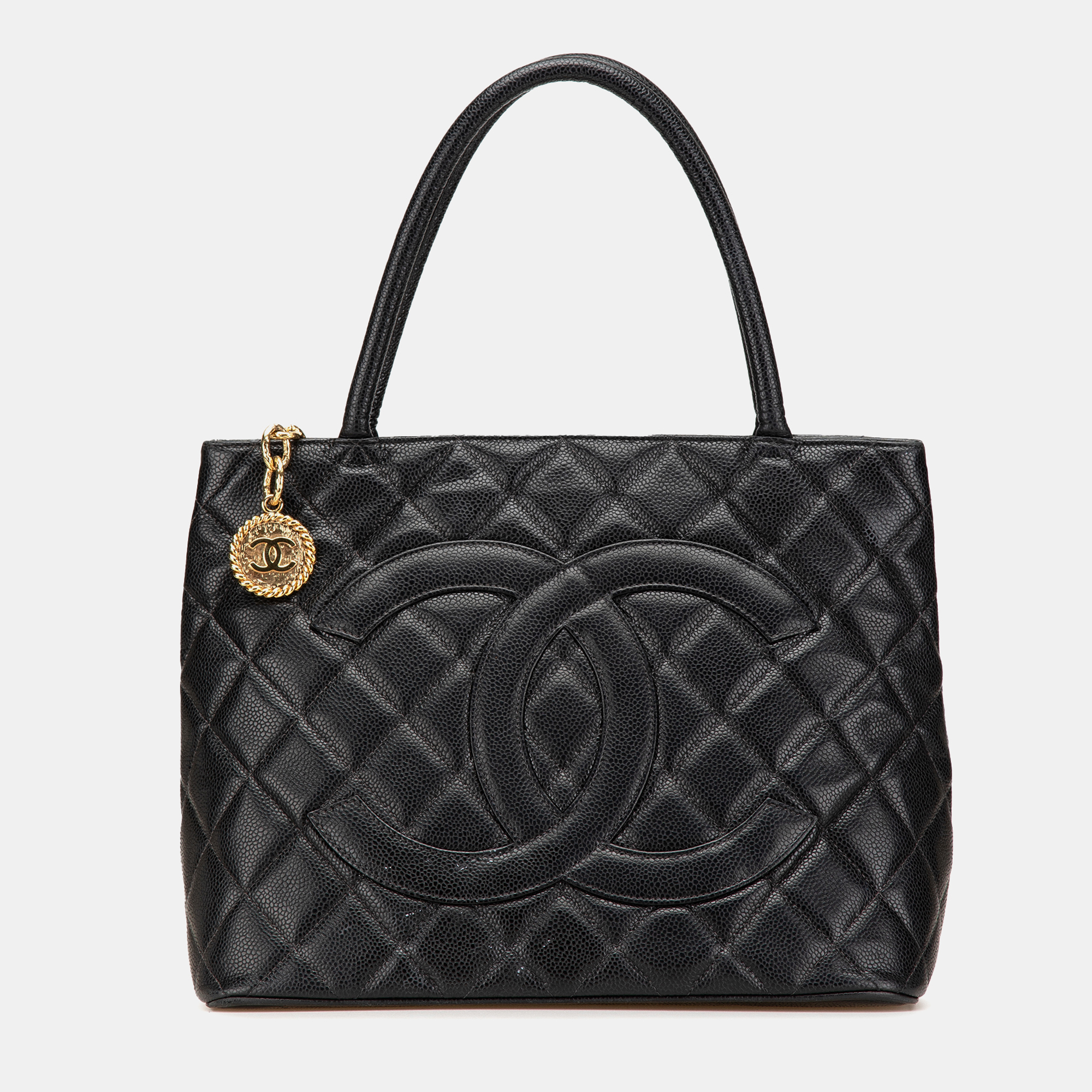 

Chanel Black Caviar Medallion Tote