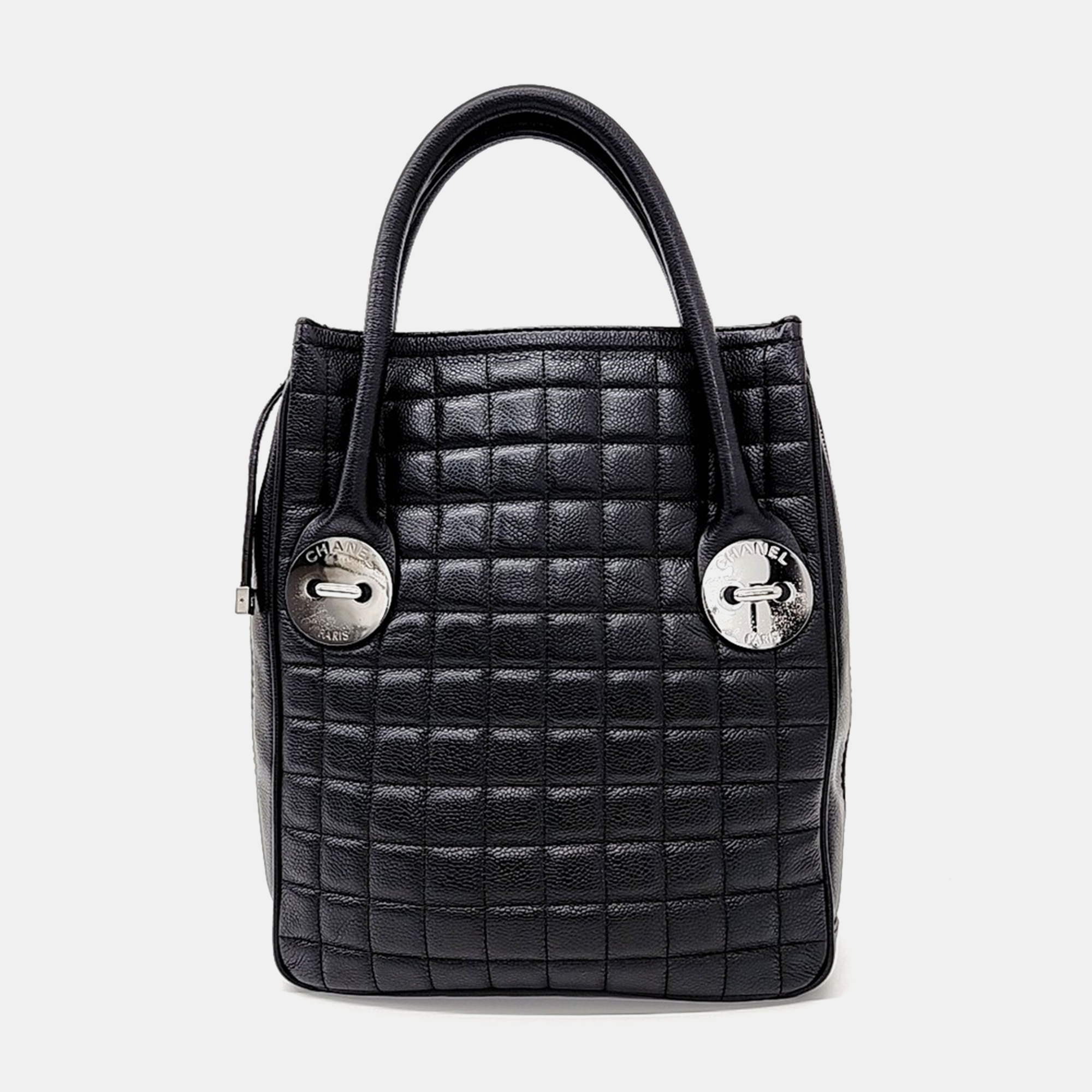 

Chanel Black Leather caviar tote bag
