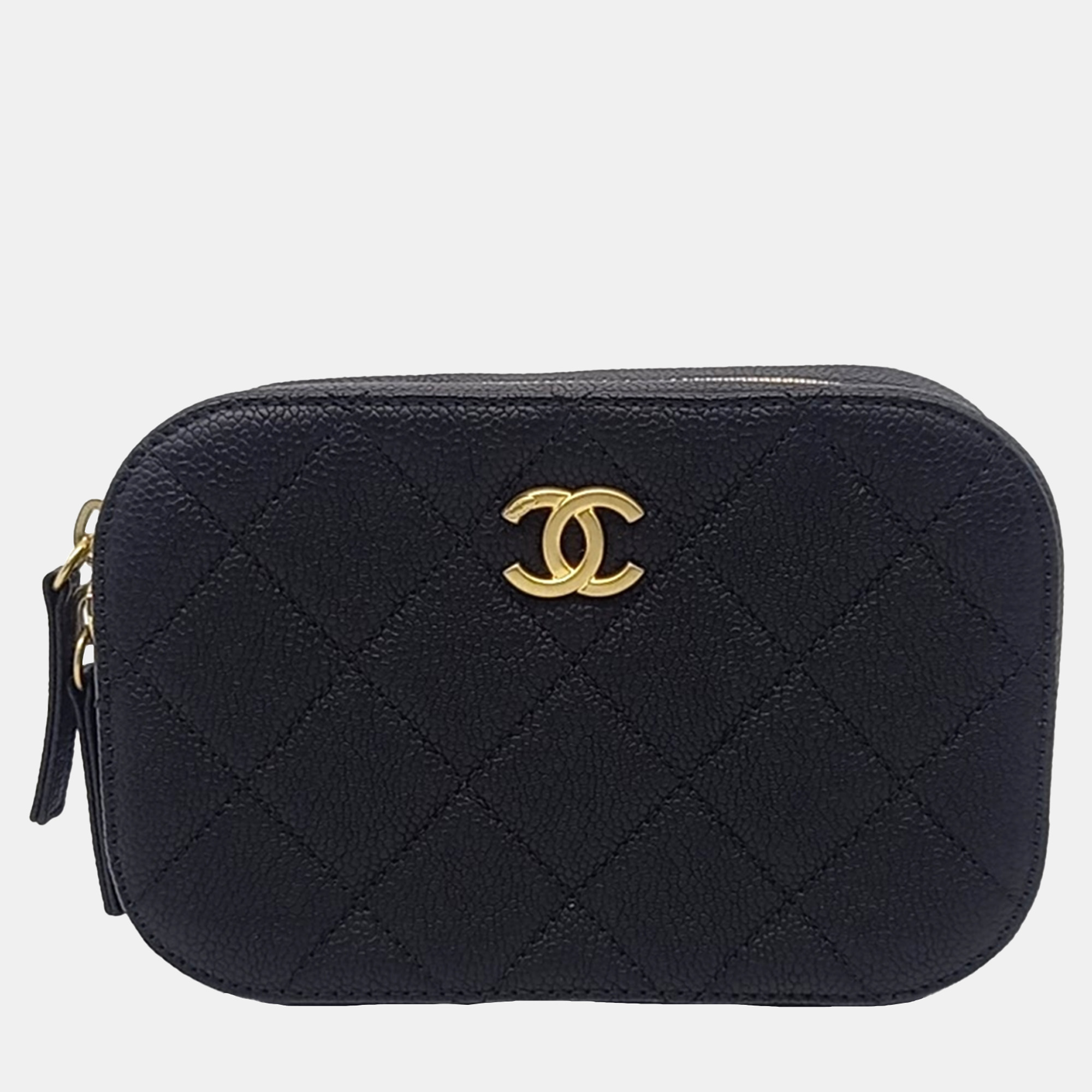 

Chanel Black Leather Caviar Belt Bag