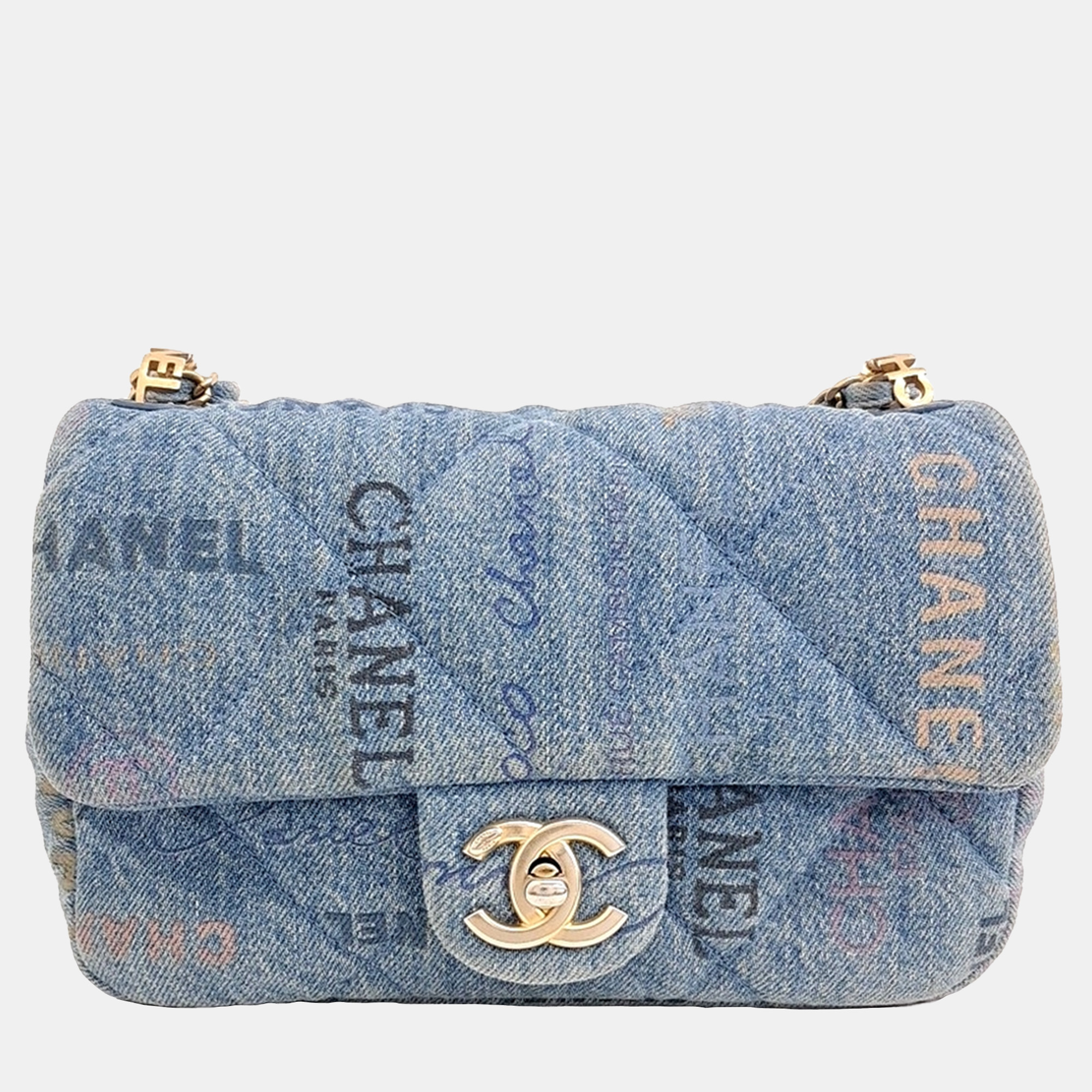 

Chanel Blue Denim shoulder bag