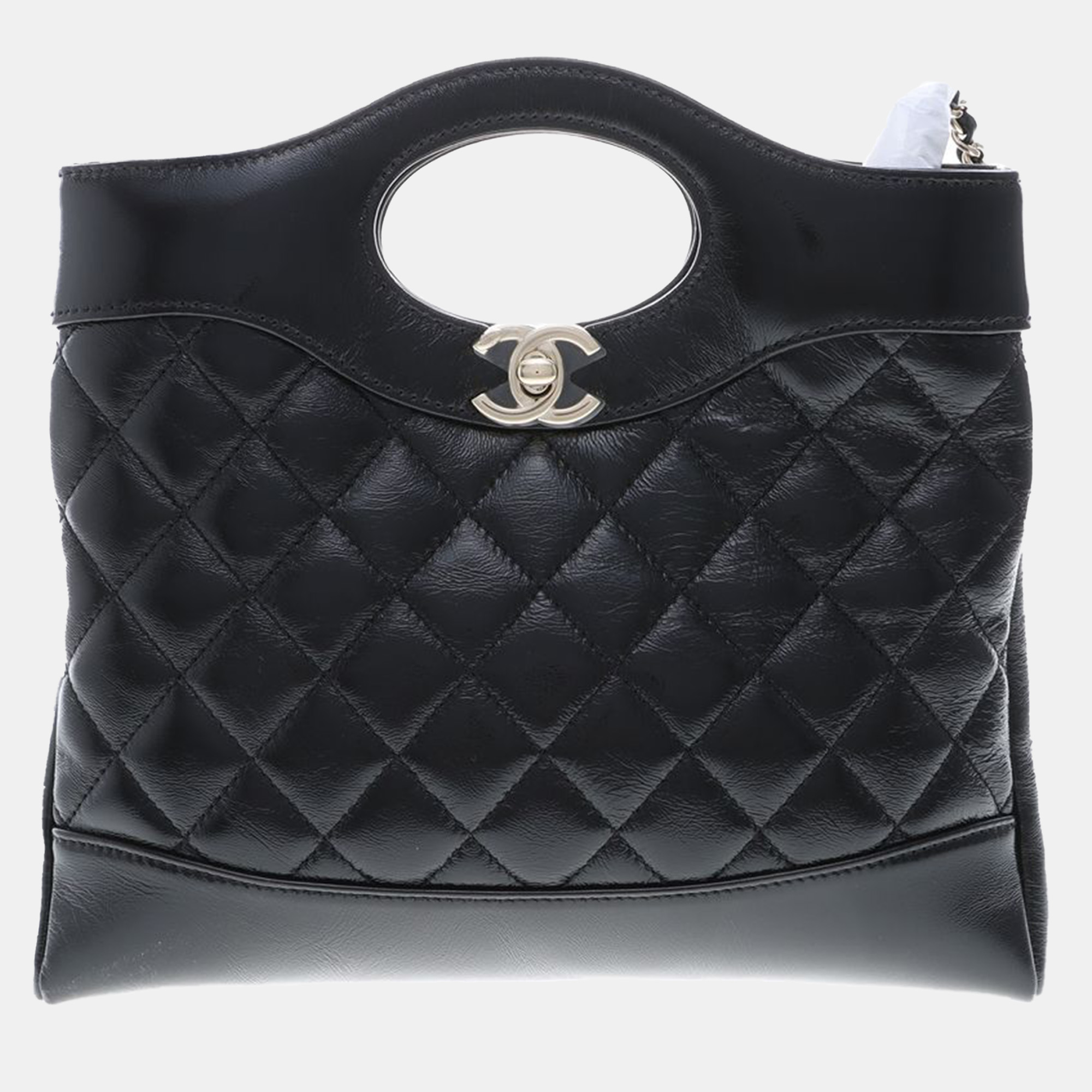 

Chanel Black Leather 31 Shopping Bag Mini