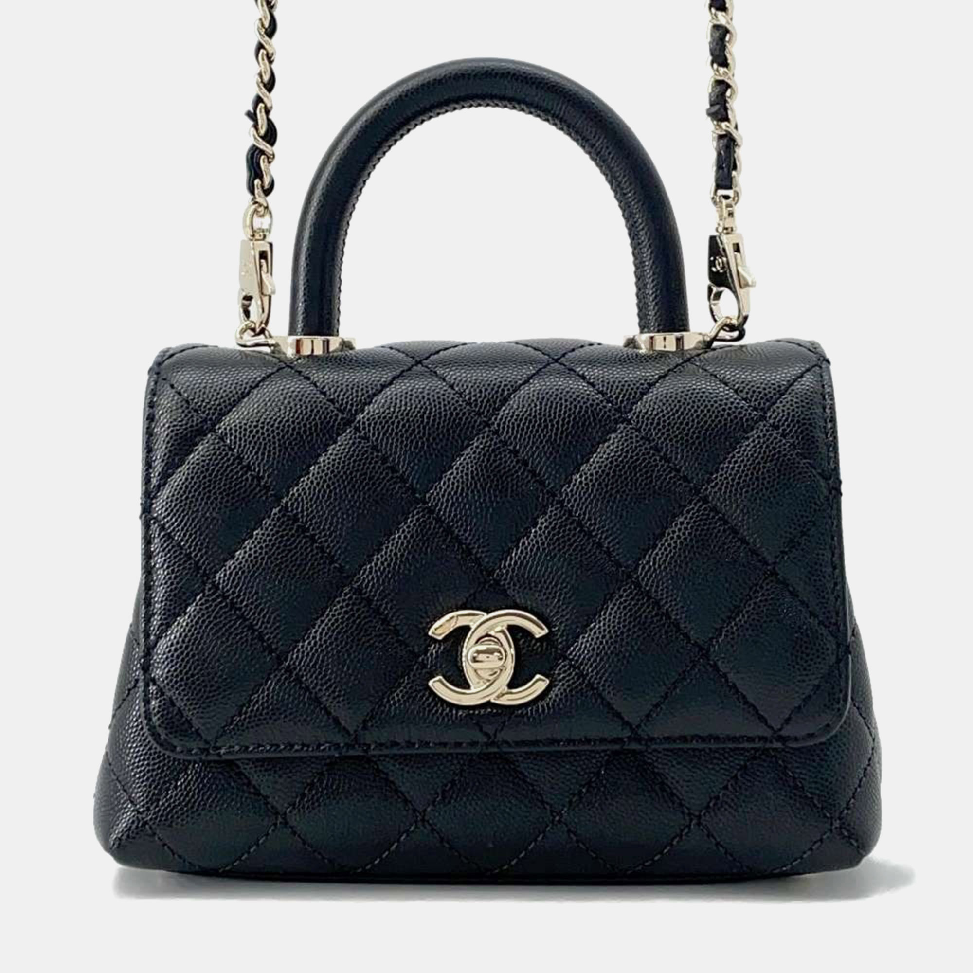 

Chanel Black Caviar Leather  Chain Shoulder Bag
