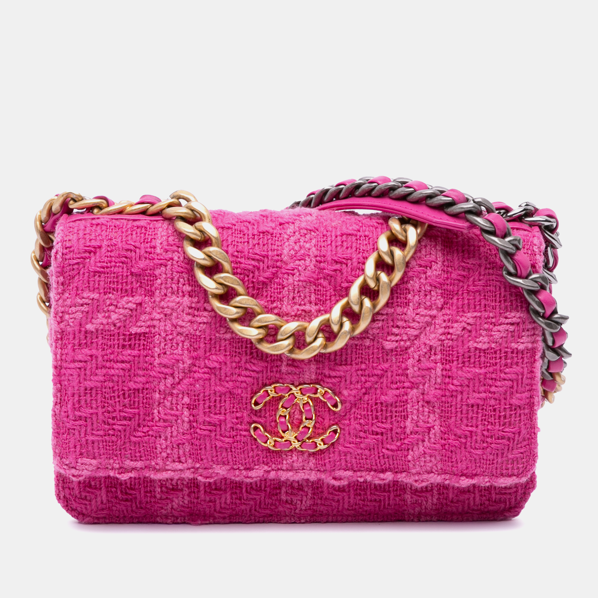 

Chanel Pink Tweed 19 Wallet On Chain