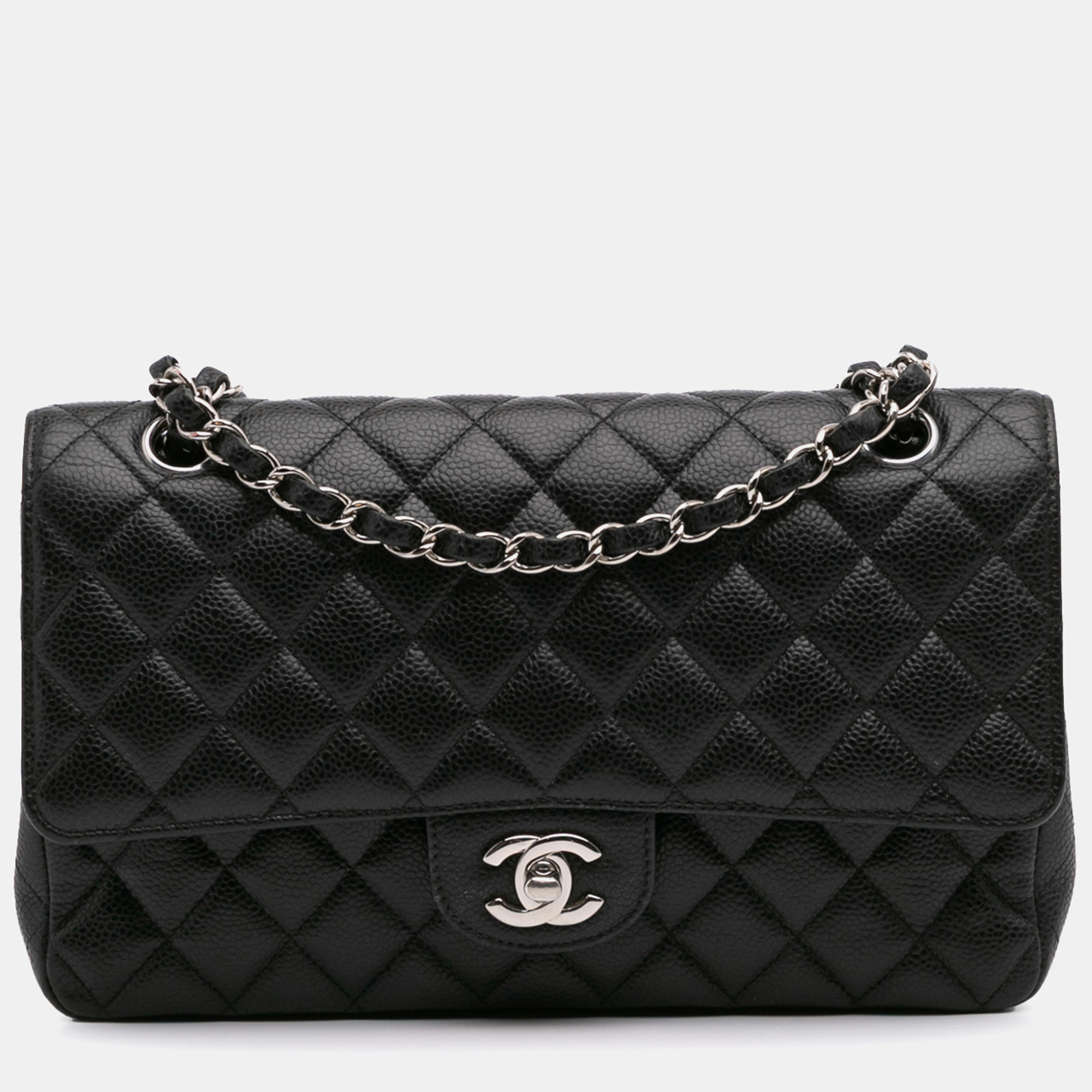 

Chanel Black Medium Classic Caviar Double Flap