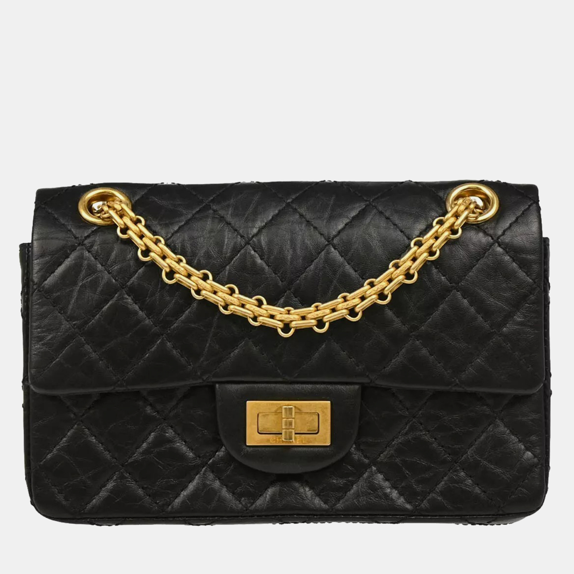 

Chanel Black Calfskin Mademoiselle Lock Shoulder Bag