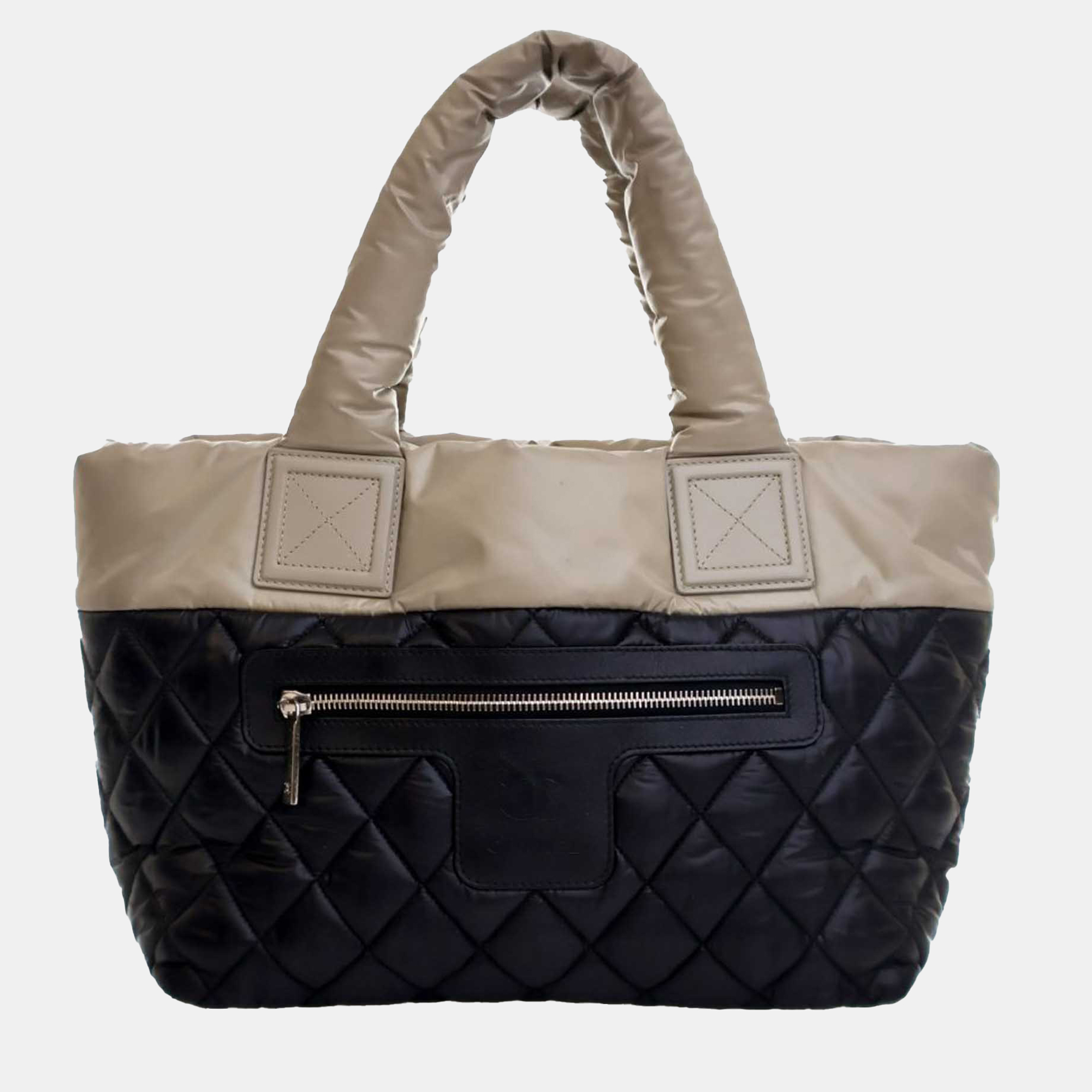 

Chanel Black Small Quilted Nylon Coco Cocoon Tote Bag
