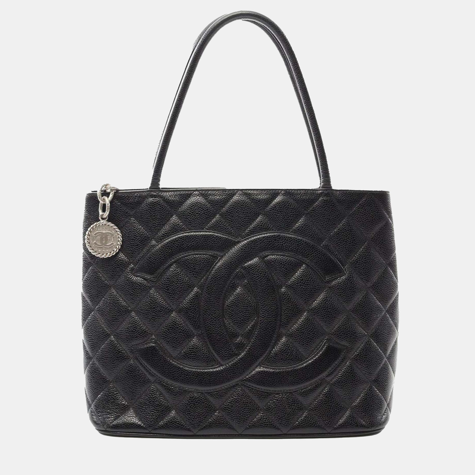

Chanel Black Caviar Medallion Tote