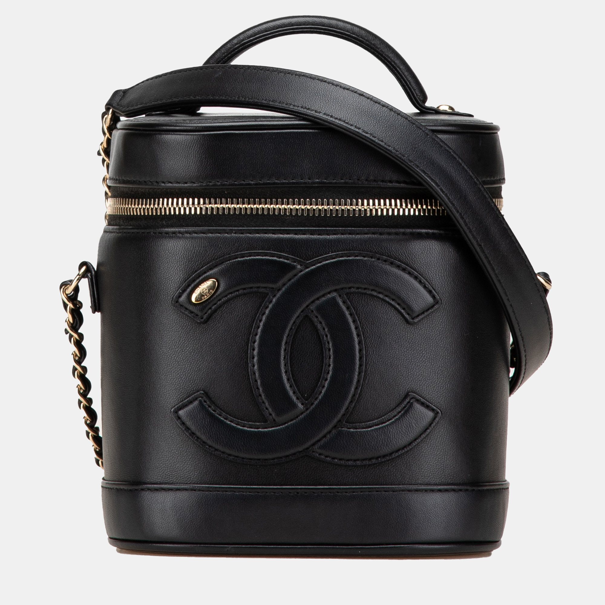 

Chanel Black Lambskin CC Vanity Case
