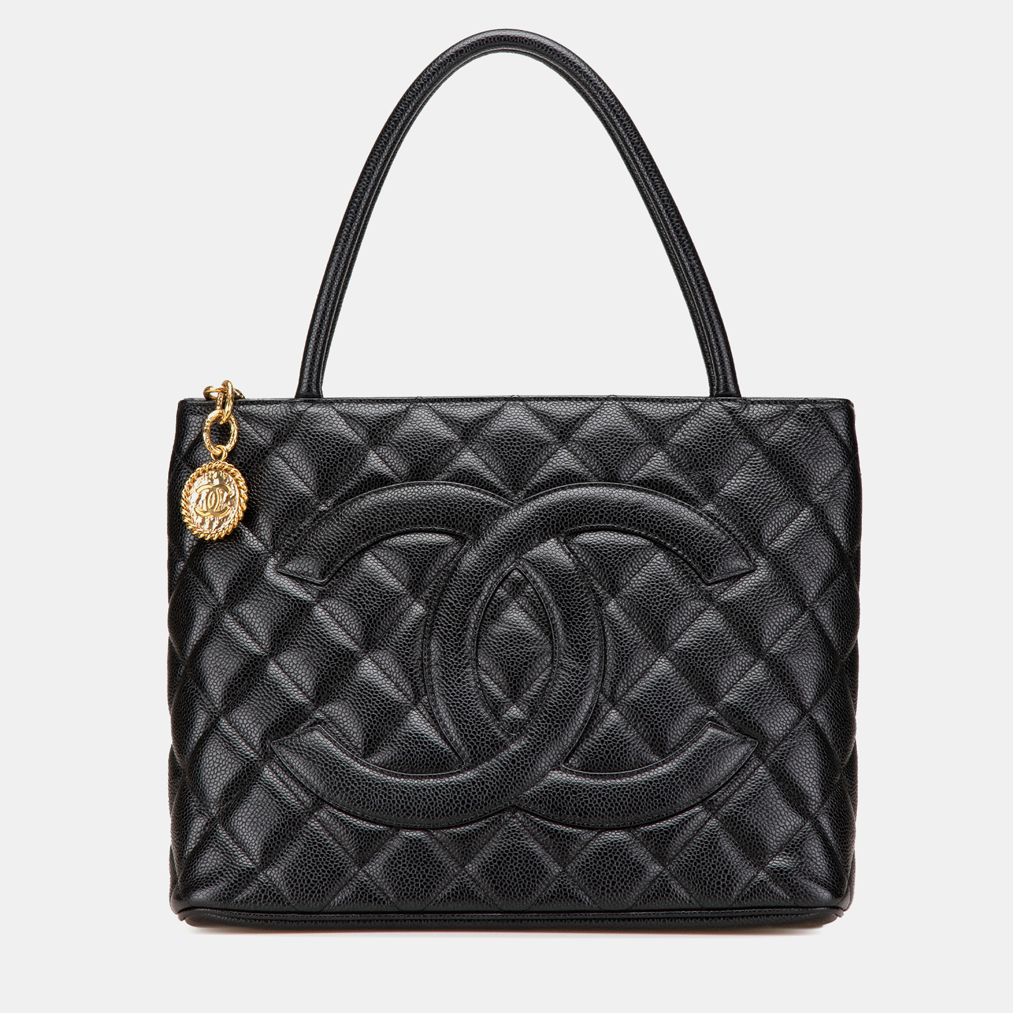 

Chanel Black Caviar Medallion Tote