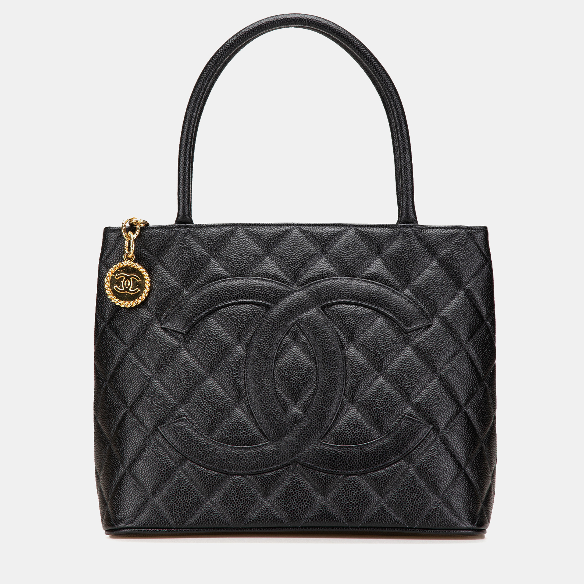 

Chanel Black Caviar Medallion Tote