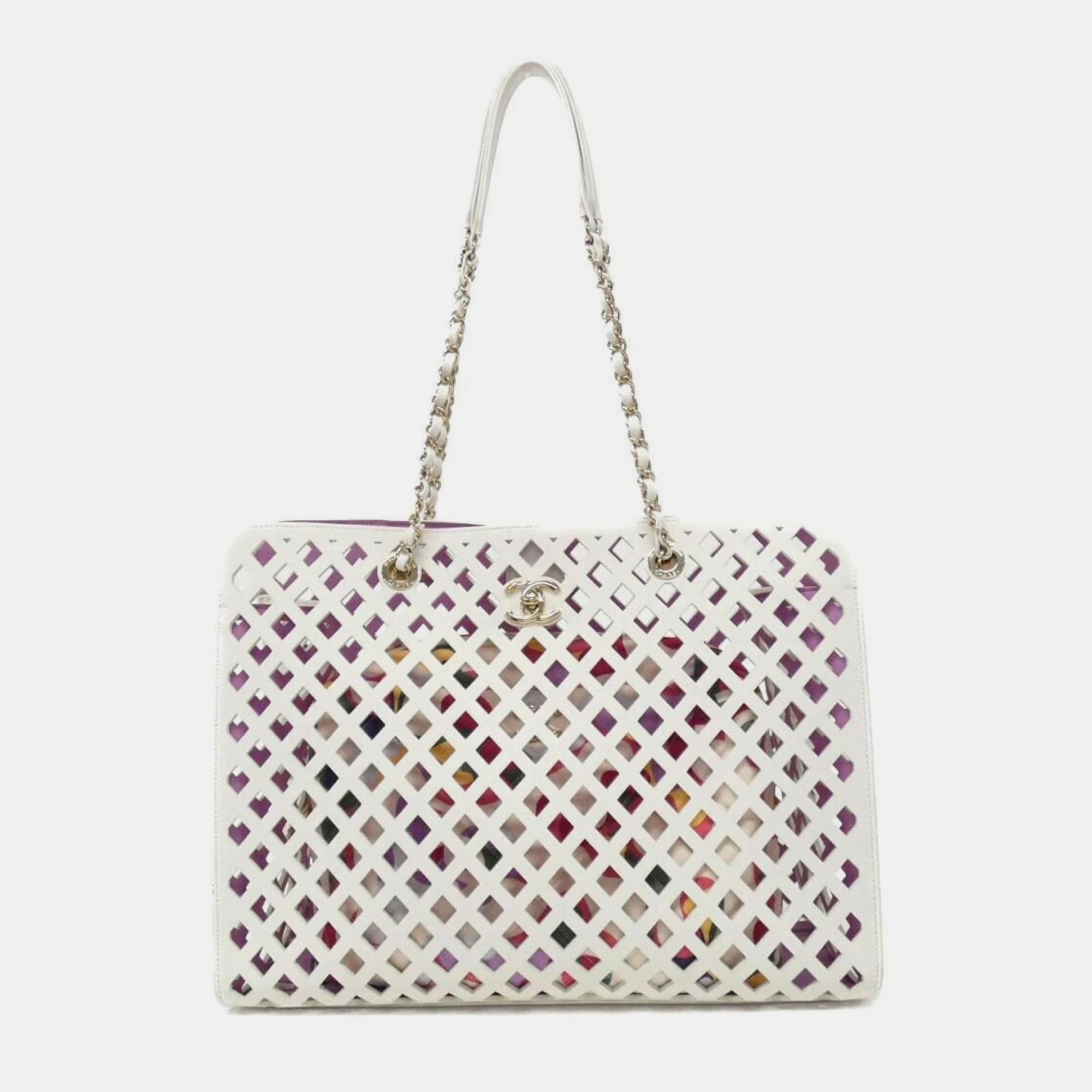 

Chanel White See Through Shoulder Bag