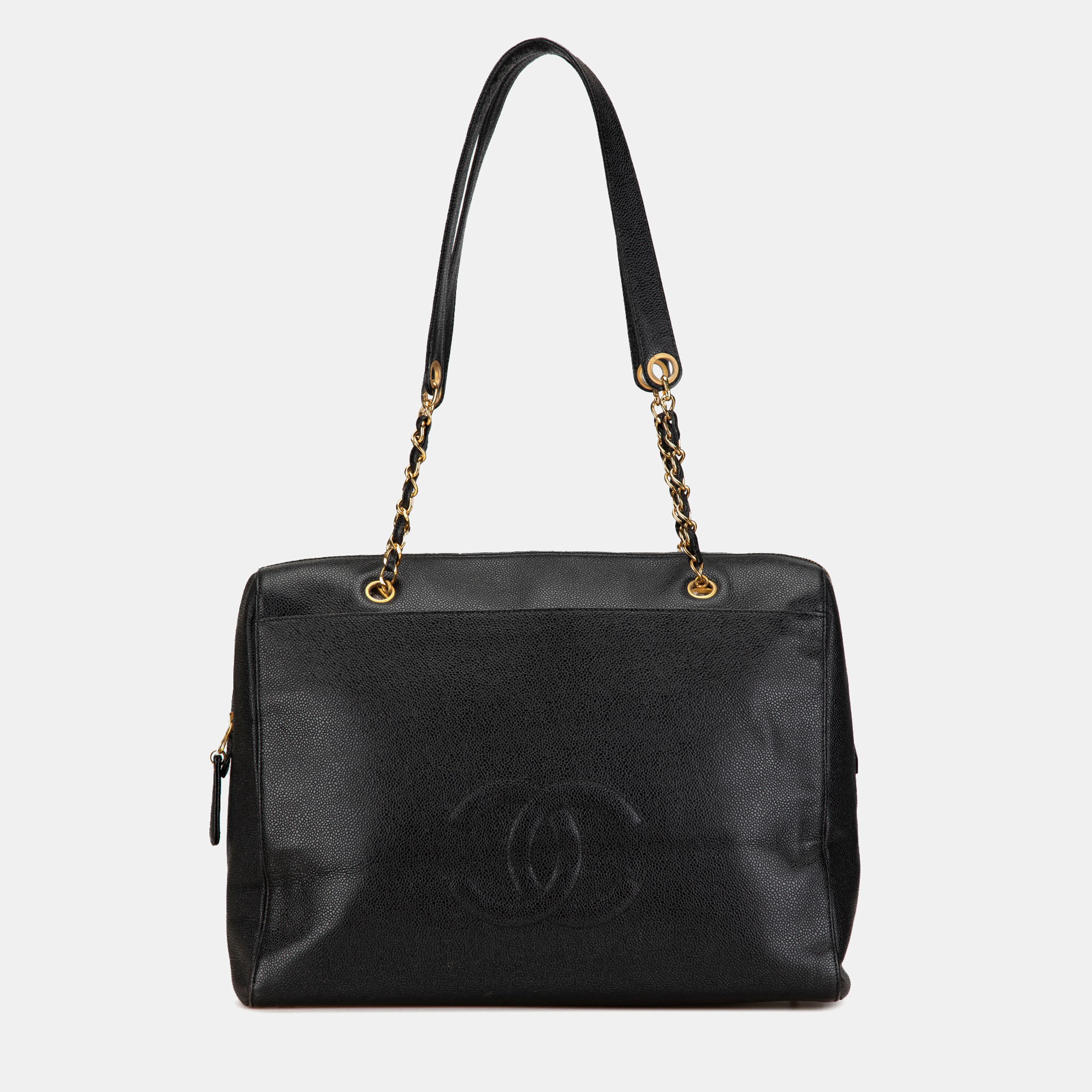 

Chanel Black Caviar CC Shoulder Bag