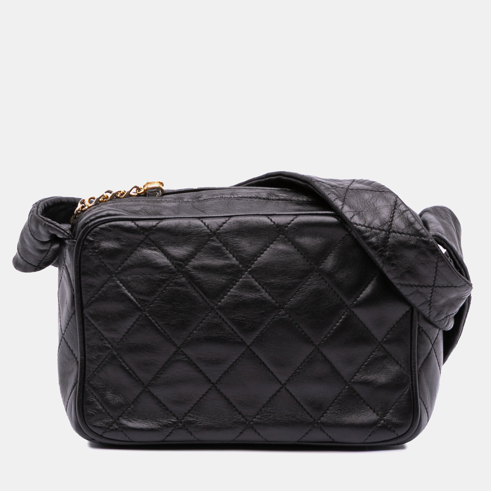 

Chanel Black Mini Quilted Lambskin Camera Crossbody