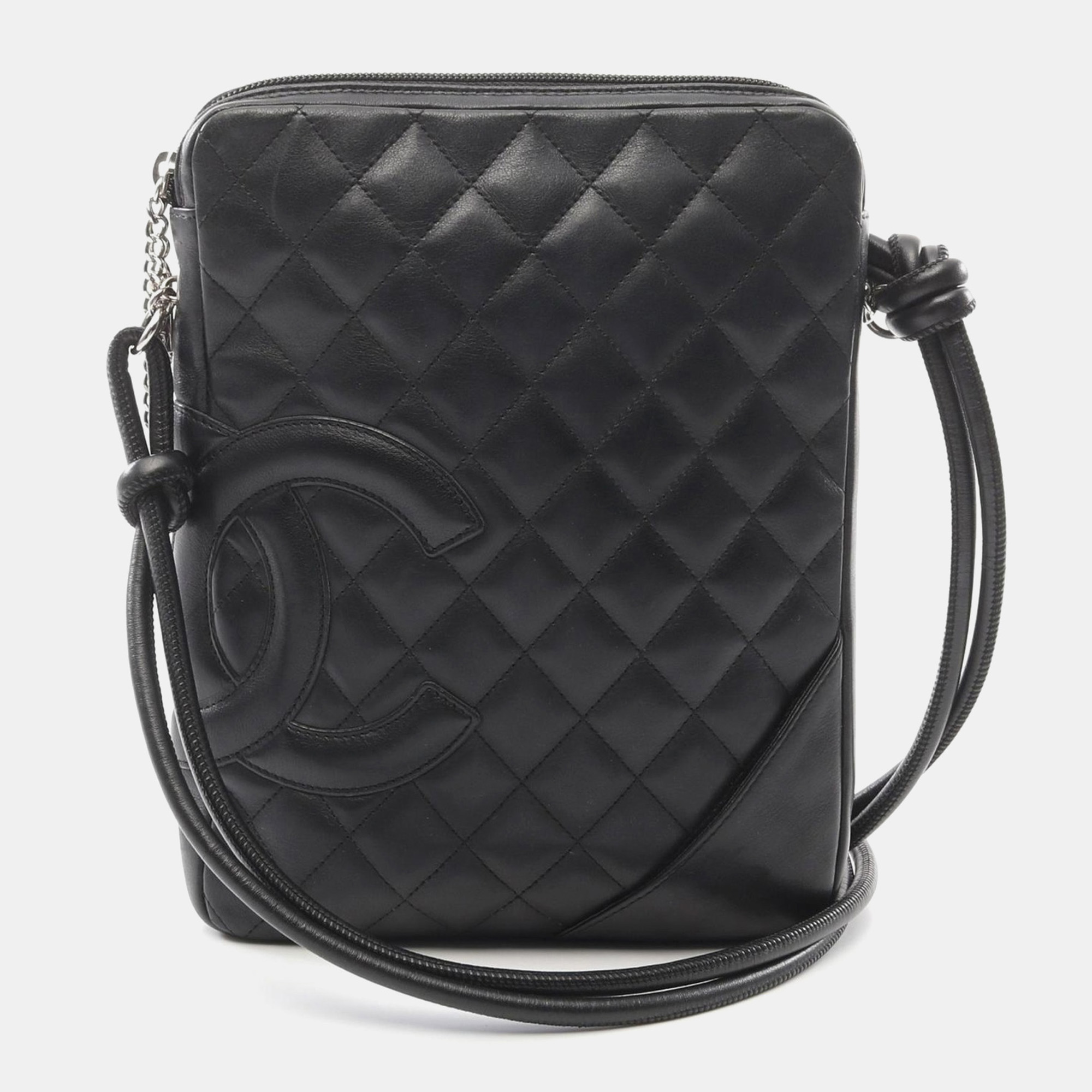 

Chanel Black Leather Cambon Line Shoulder Crossbody Bag