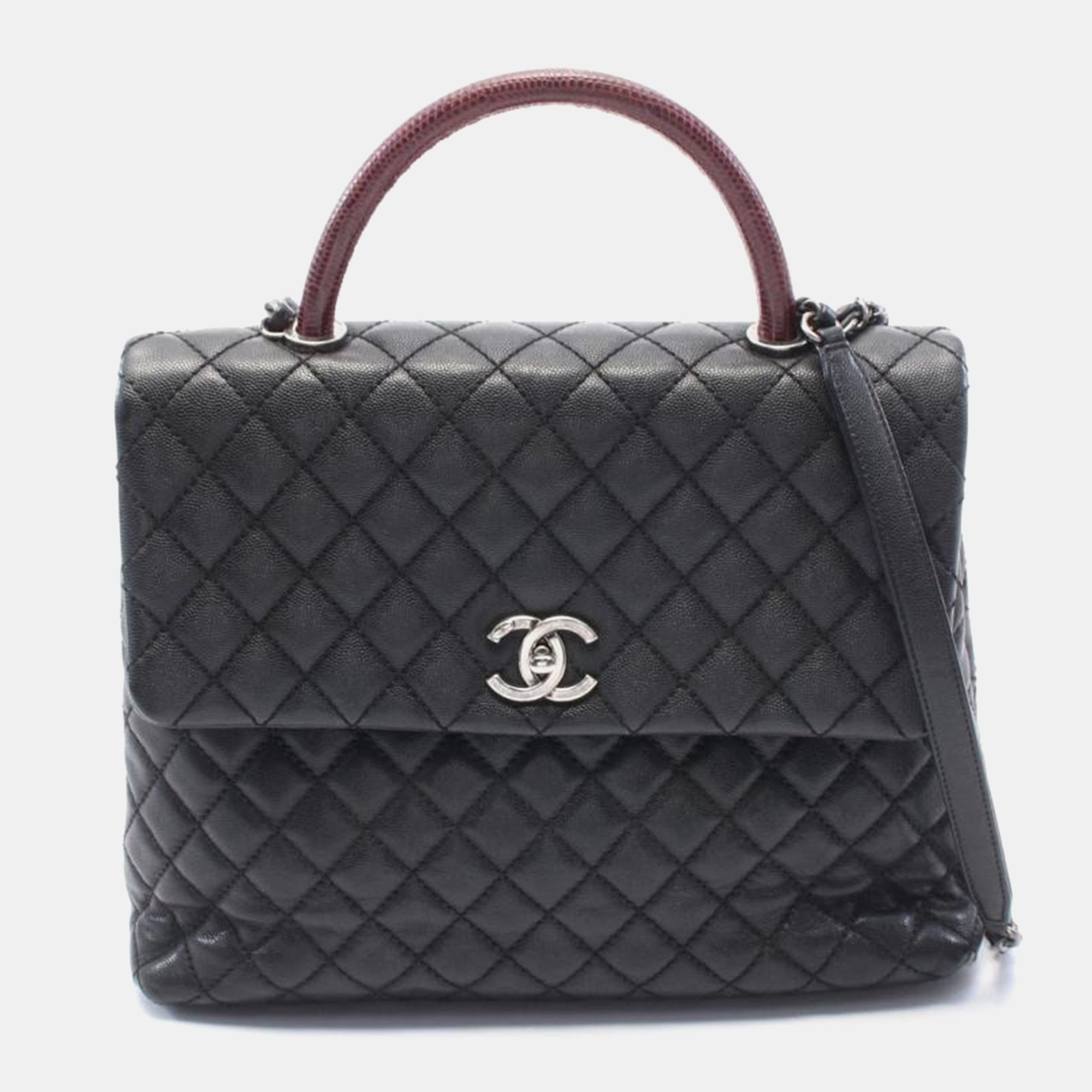 

Chanel Matelasse Coco Handle, Black