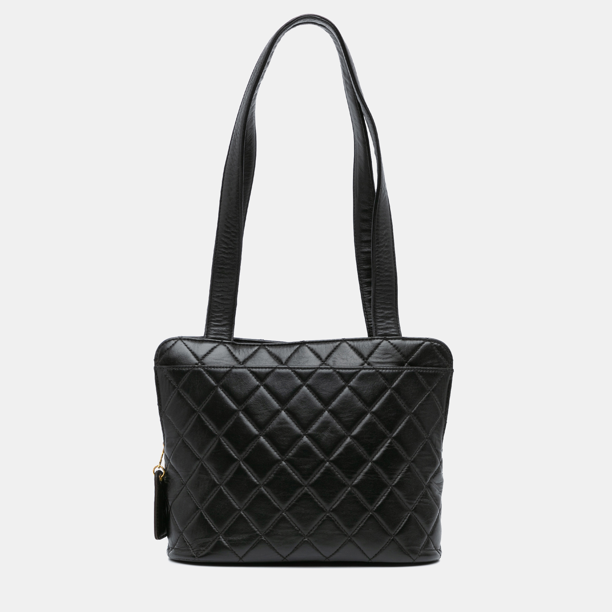 

Chanel Black Quilted Lambskin Shoulder Bag