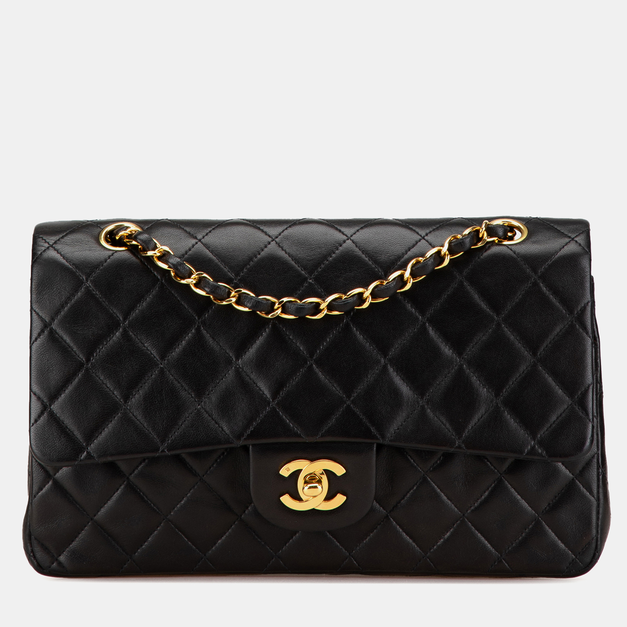 

Chanel Black Medium Classic Lambskin Double Flap