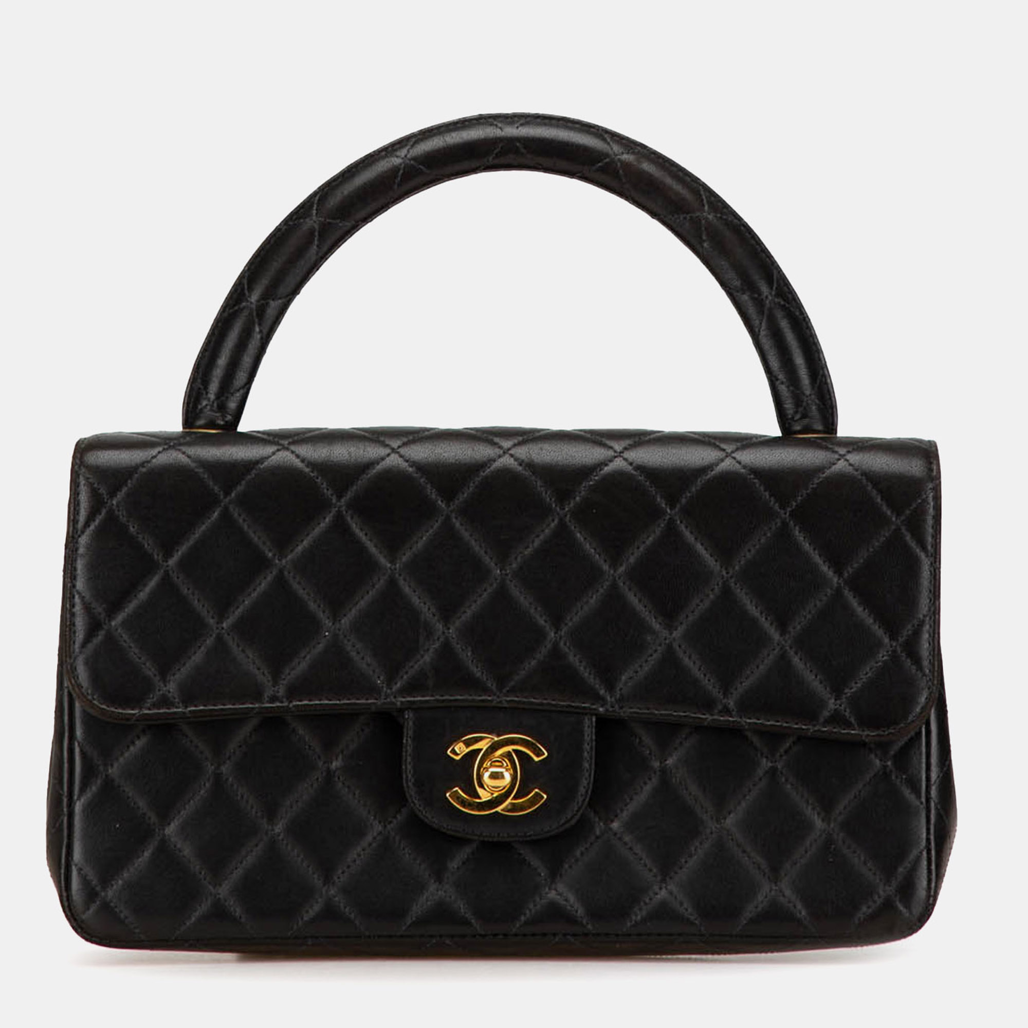 

Chanel Black Medium Classic Lambskin Kelly Flap
