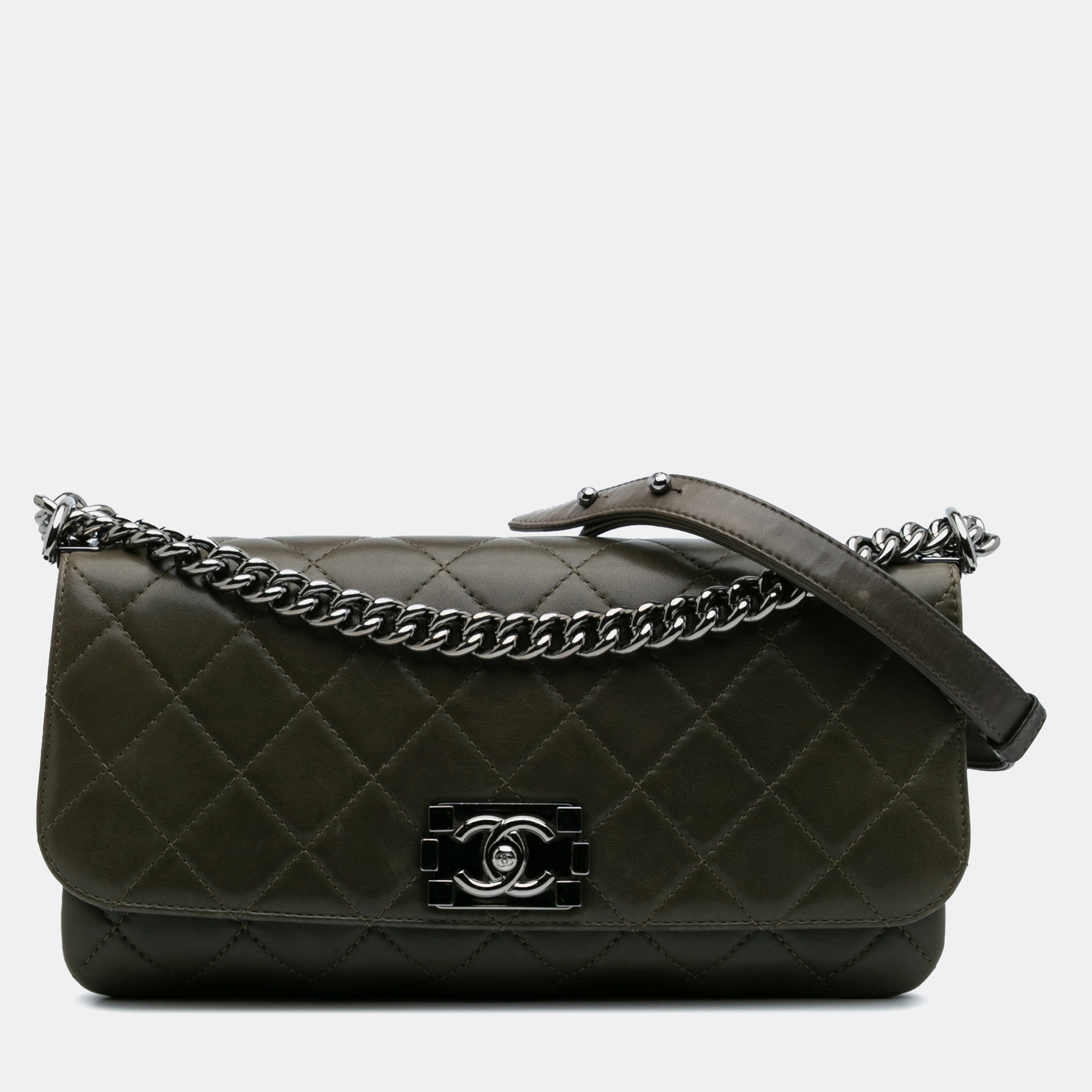 

Chanel Brown Quilted Lambskin Soft Boy Flap Bag