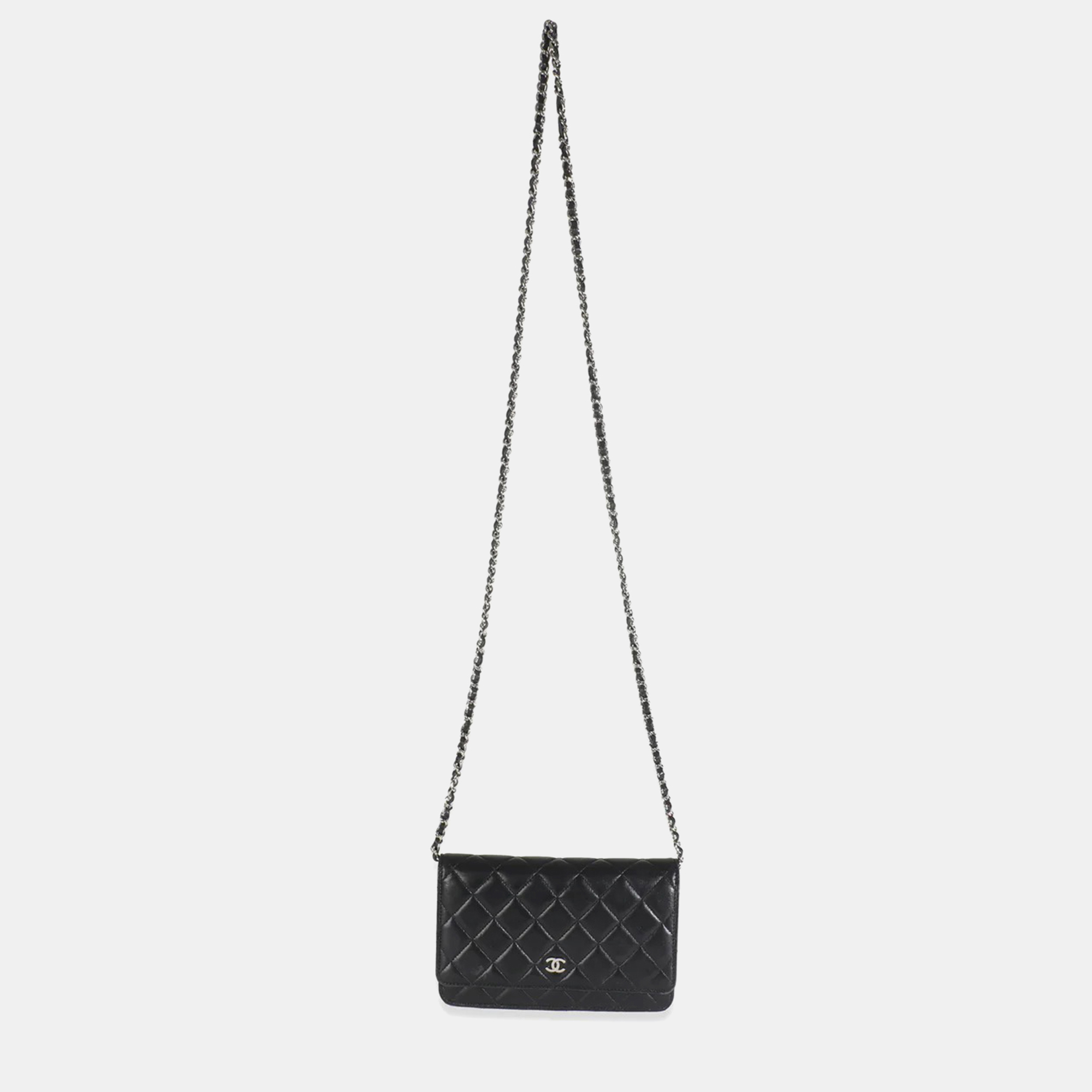 

Chanel Black Quilted Lambskin Wallet On Chain