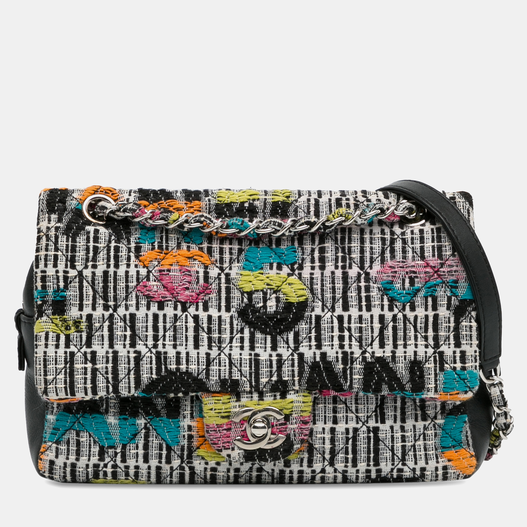 

Chanel Grey Tweed Easy Fantasy Flap