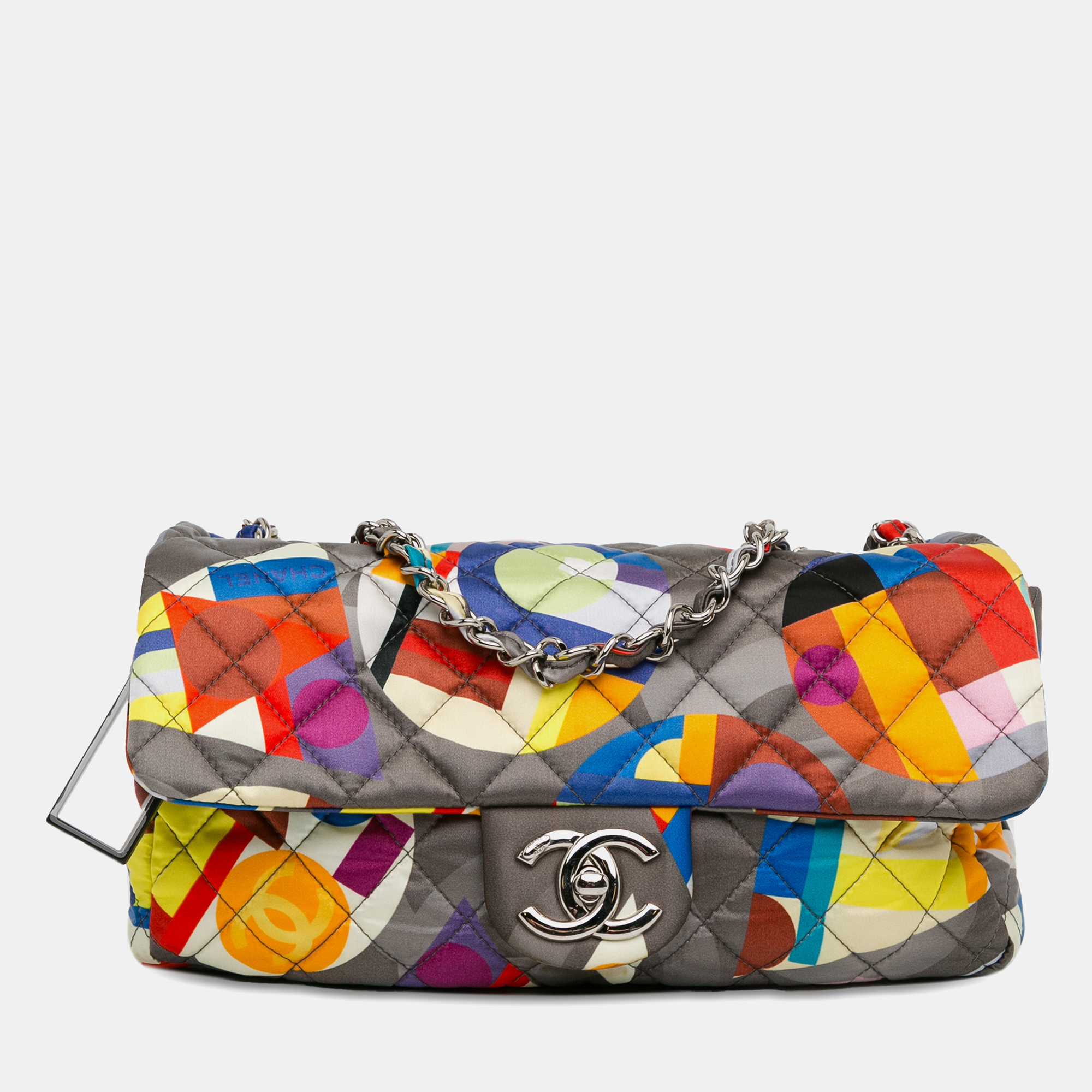 

Chanel Multicolor Small Printed Nylon Coco Color Flap