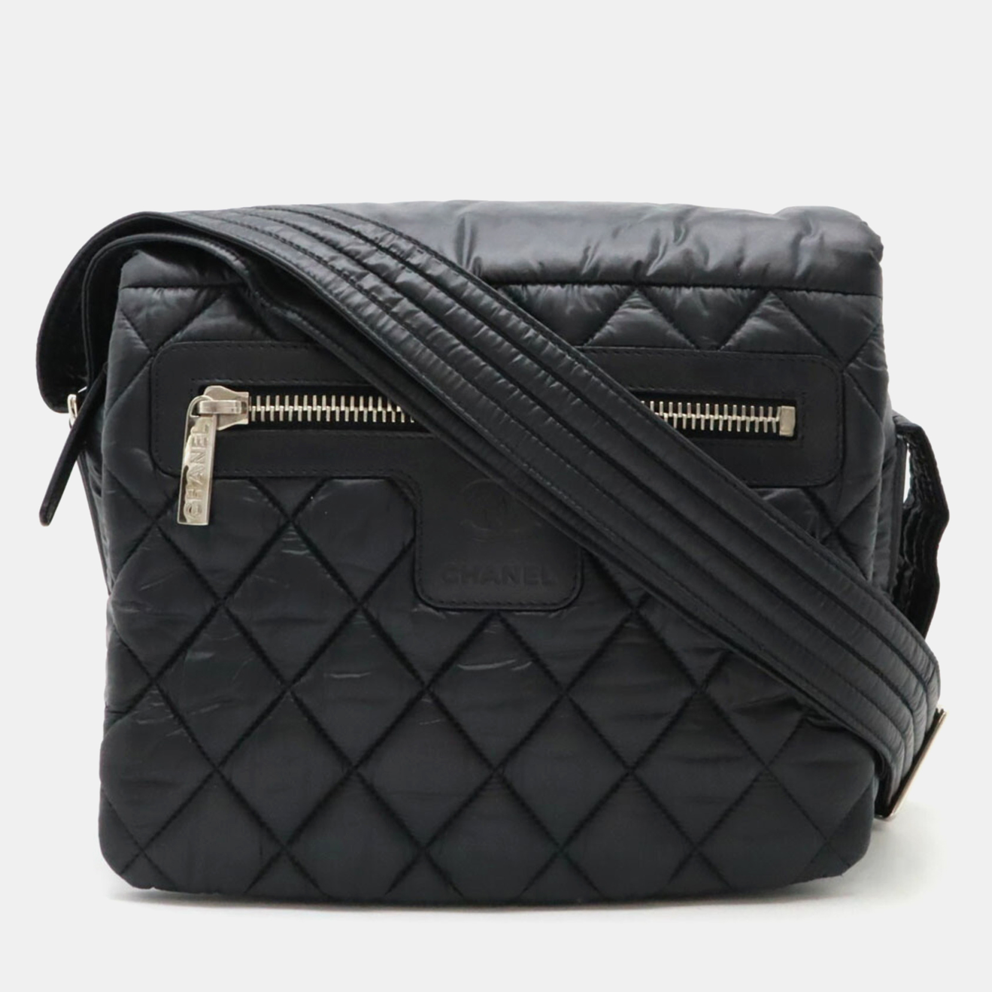 

Chanel Black Nylon Cococoon Matelasse Small Shoulder Bag