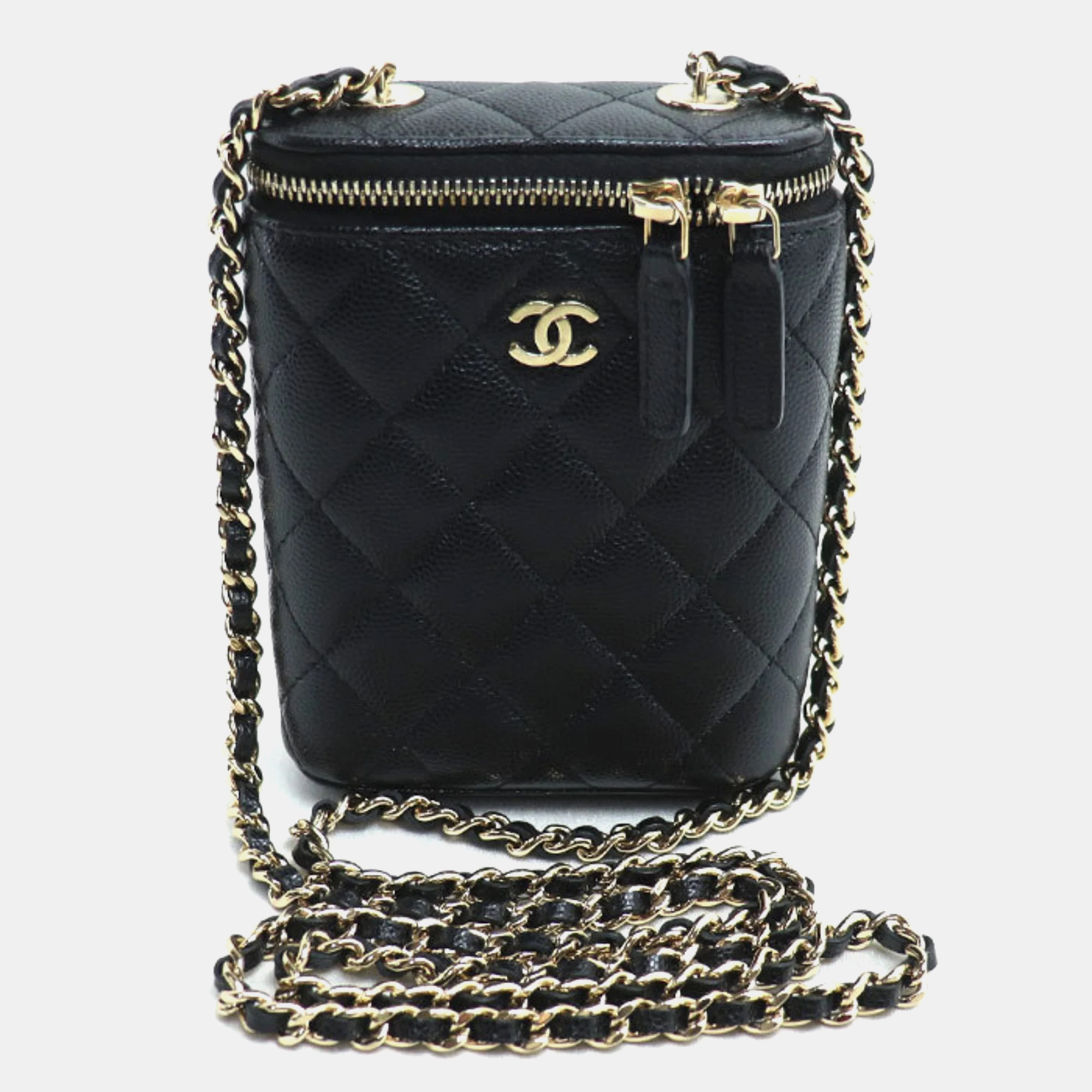

Chanel Chanel Mini Vanity Chain Shoulder Bag Black