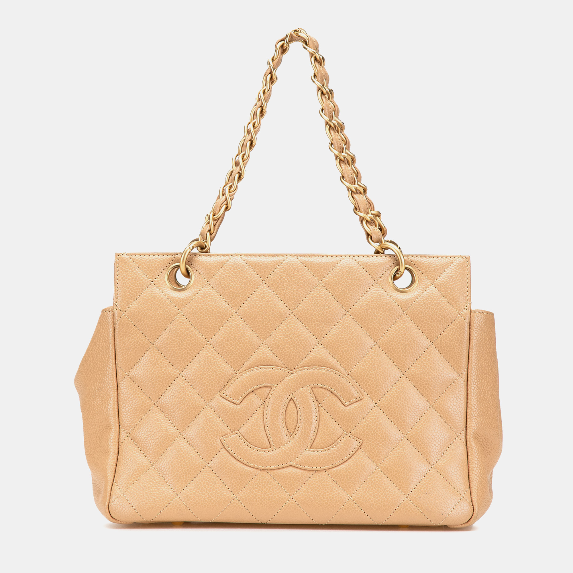 

Chanel Brown Petite Caviar Timeless Tote