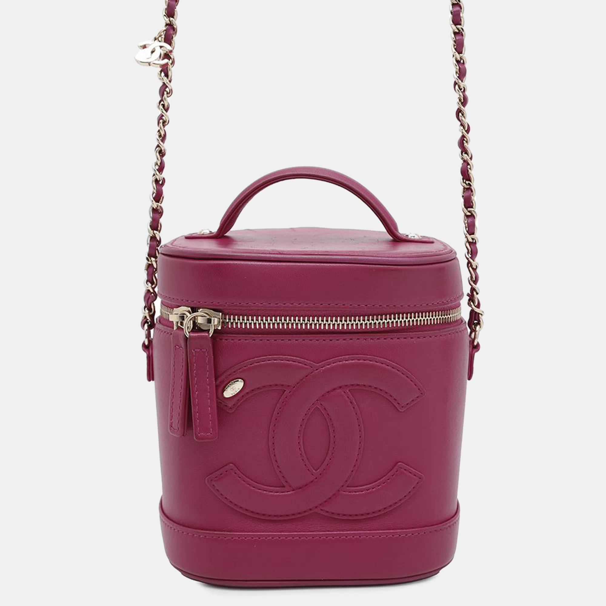 

Chanel Lambskin CC Logo Vanity Chain Shoulder Bag, Purple