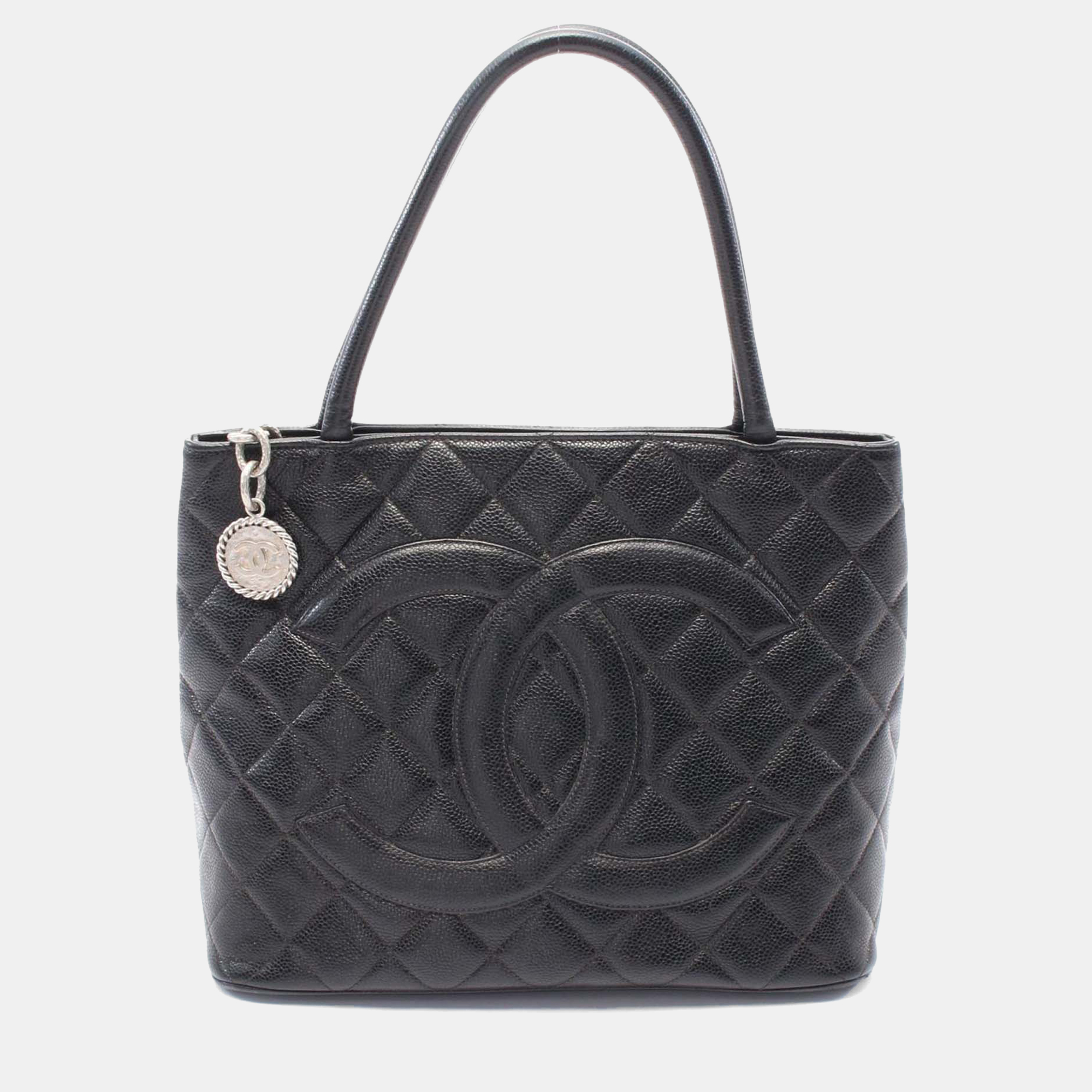 

Chanel Black Caviar Medallion Tote
