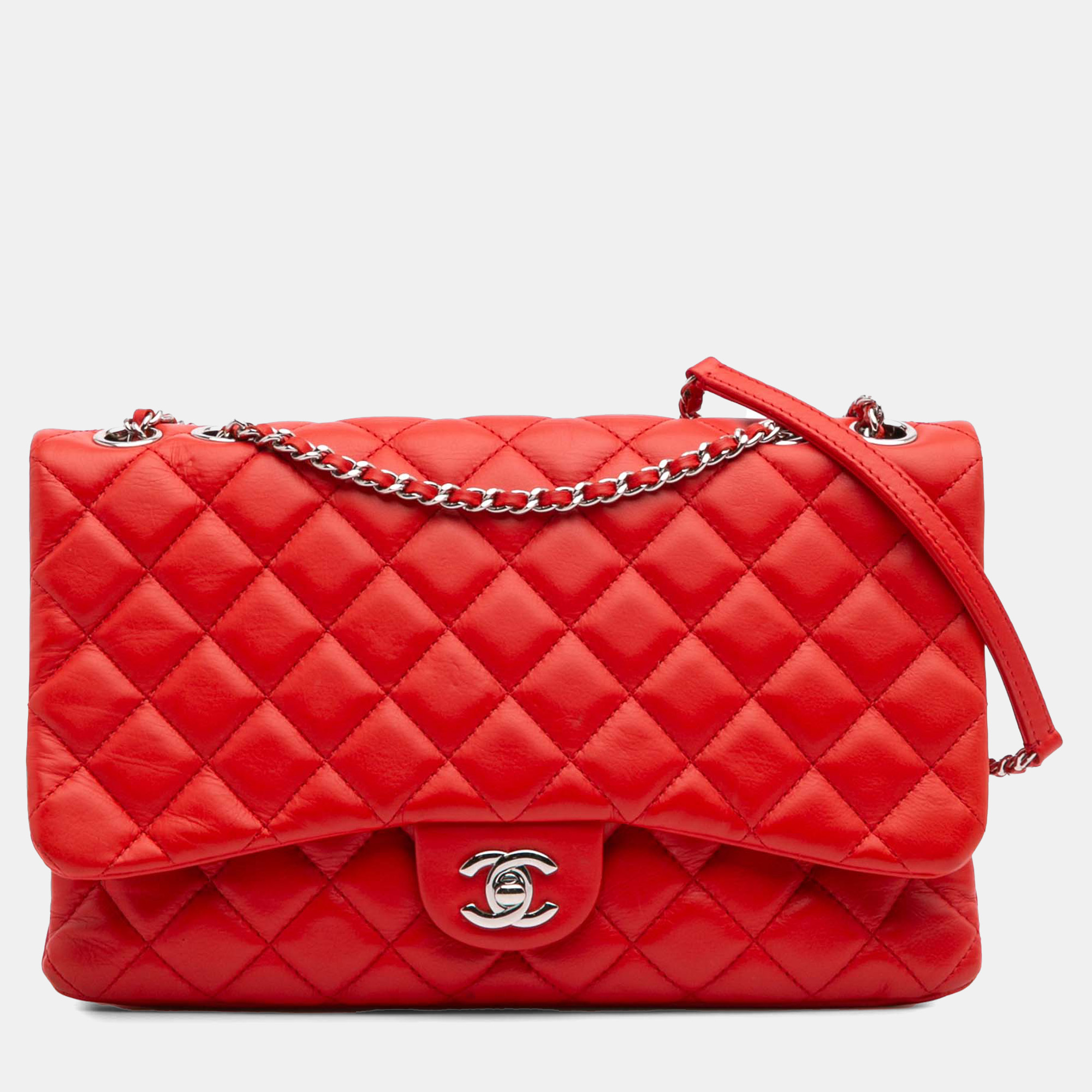 

Chanel Red Quilted Calfskin Tender Touch Flap