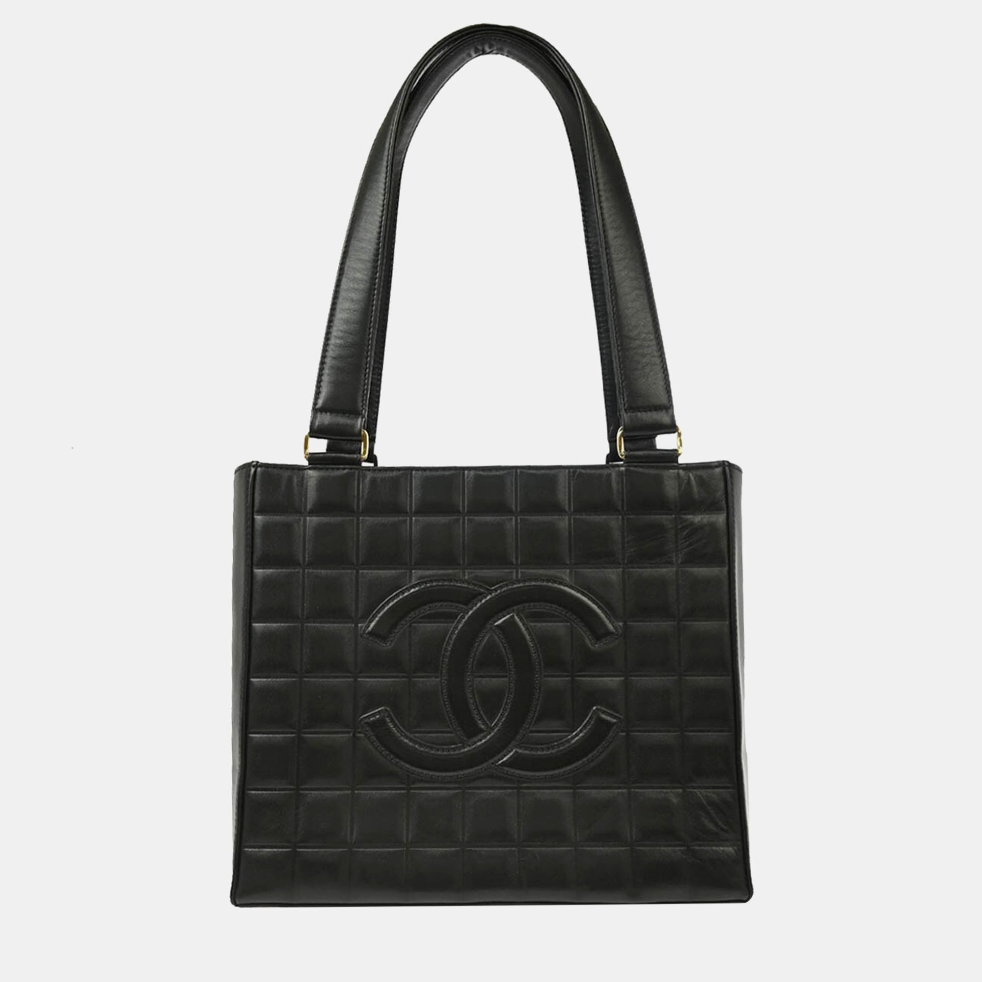 

Chanel Black Lambskin Choco Bar Handbag