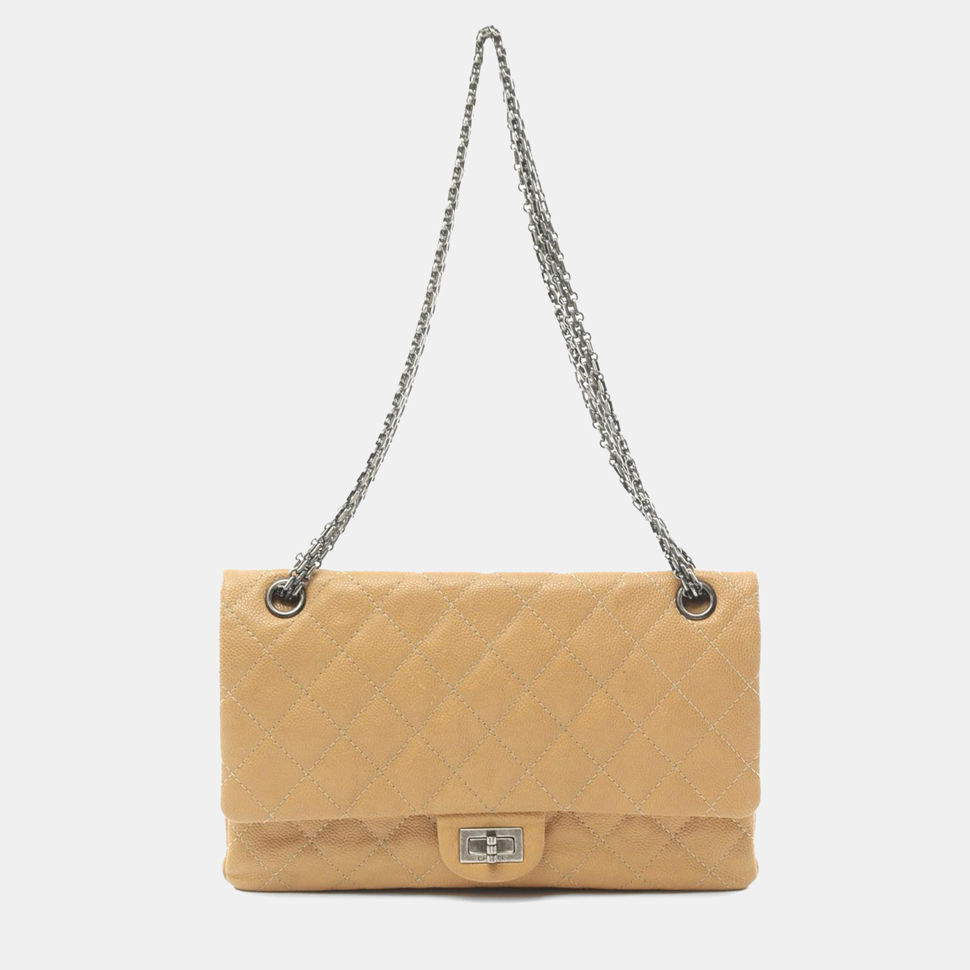 

Chanel Beige Reissue 2.55 Aged Calfskin Double Flap 226