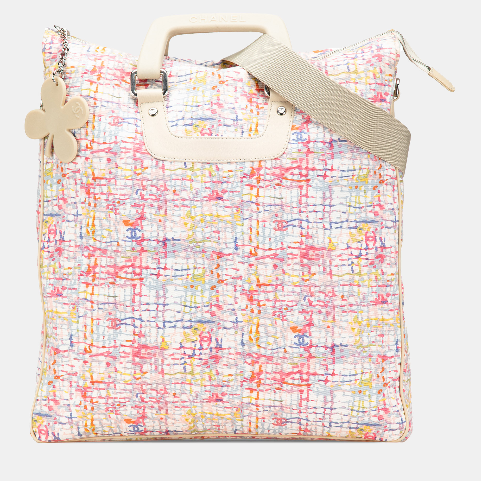 

Chanel Multicolor Printed Canvas Clover Watercolor Tote