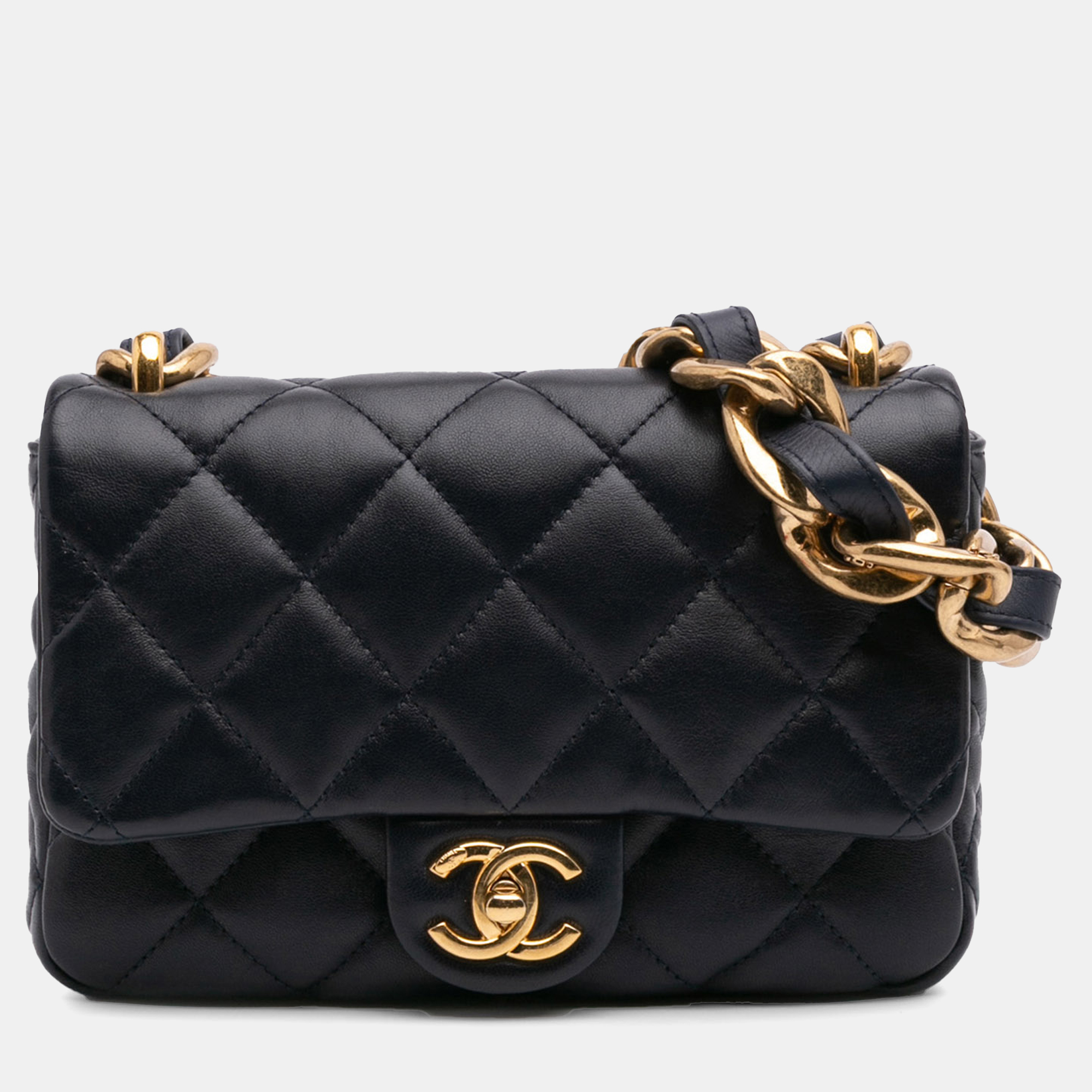 

Chanel Purple Small Quilted Lambskin Funky Town Flap