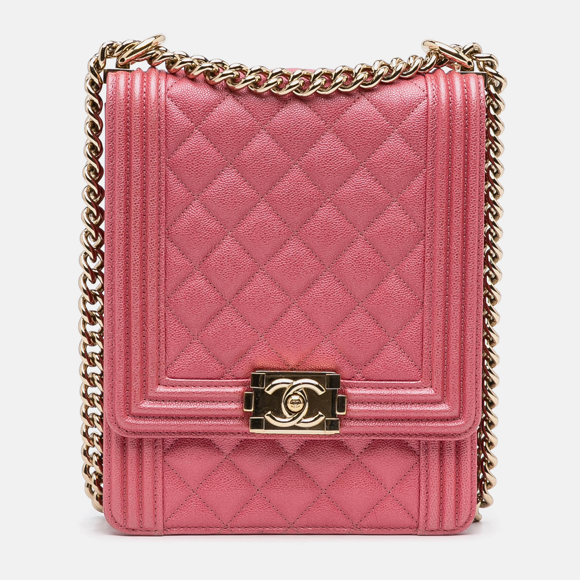 

Chanel Pink North South Boy Flap