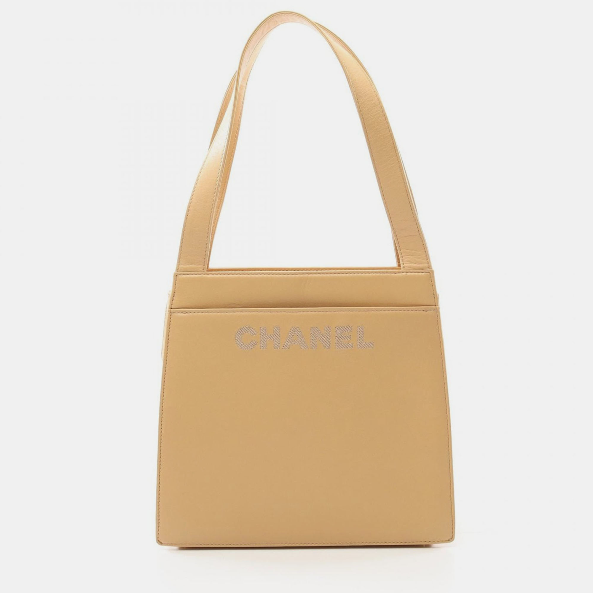 

Chanel Beige Lambskin Leather CC Coco Shoulder Bag