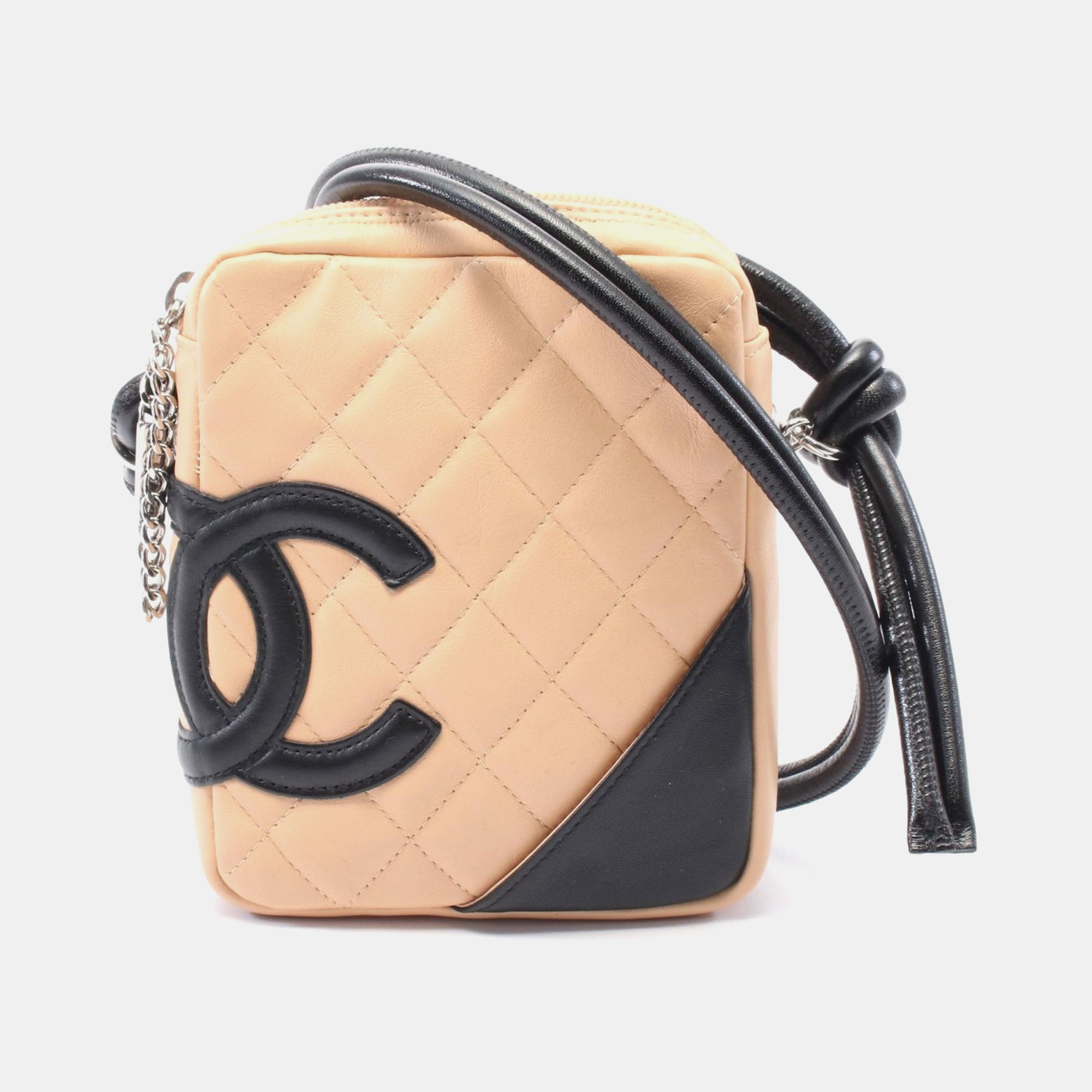 

Chanel Beige Leather Cambon Line Crossbody Bag