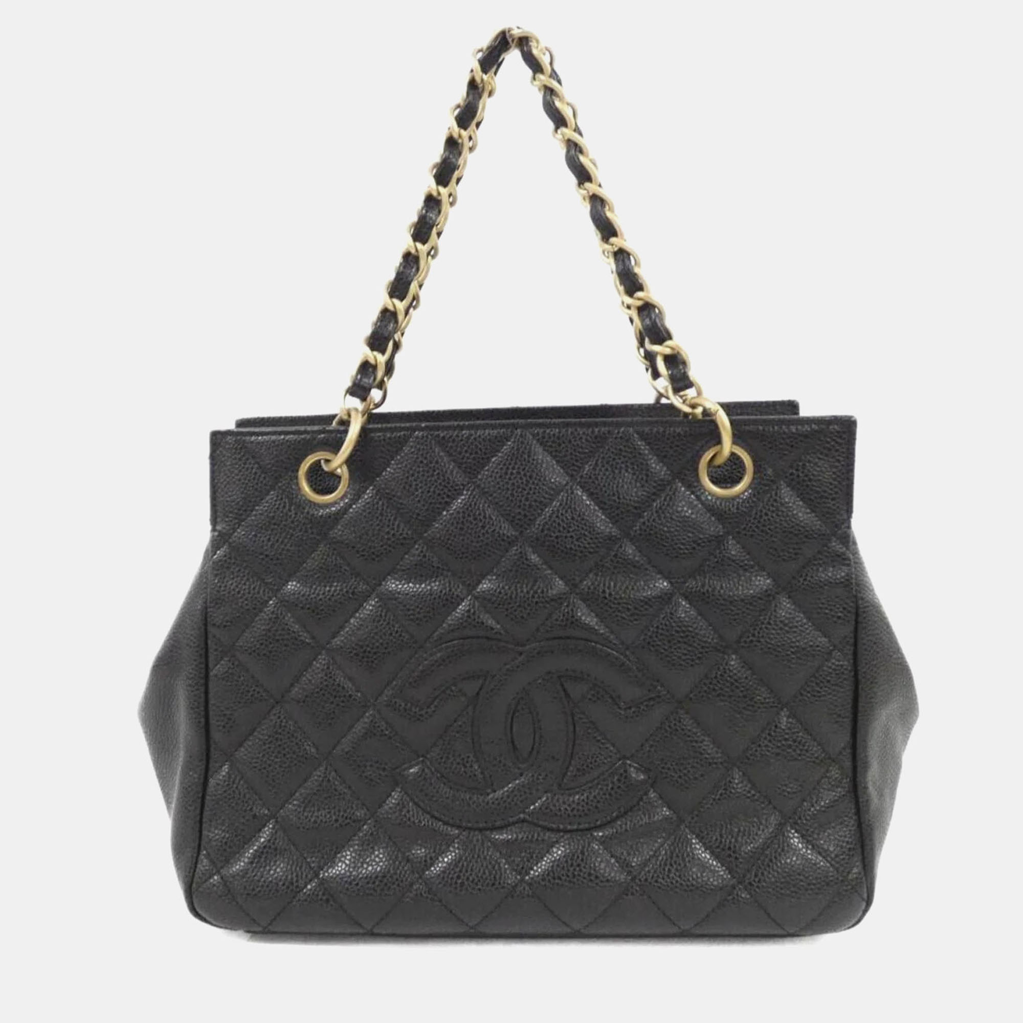 

Chanel Grained Calfskin Handbag, Black