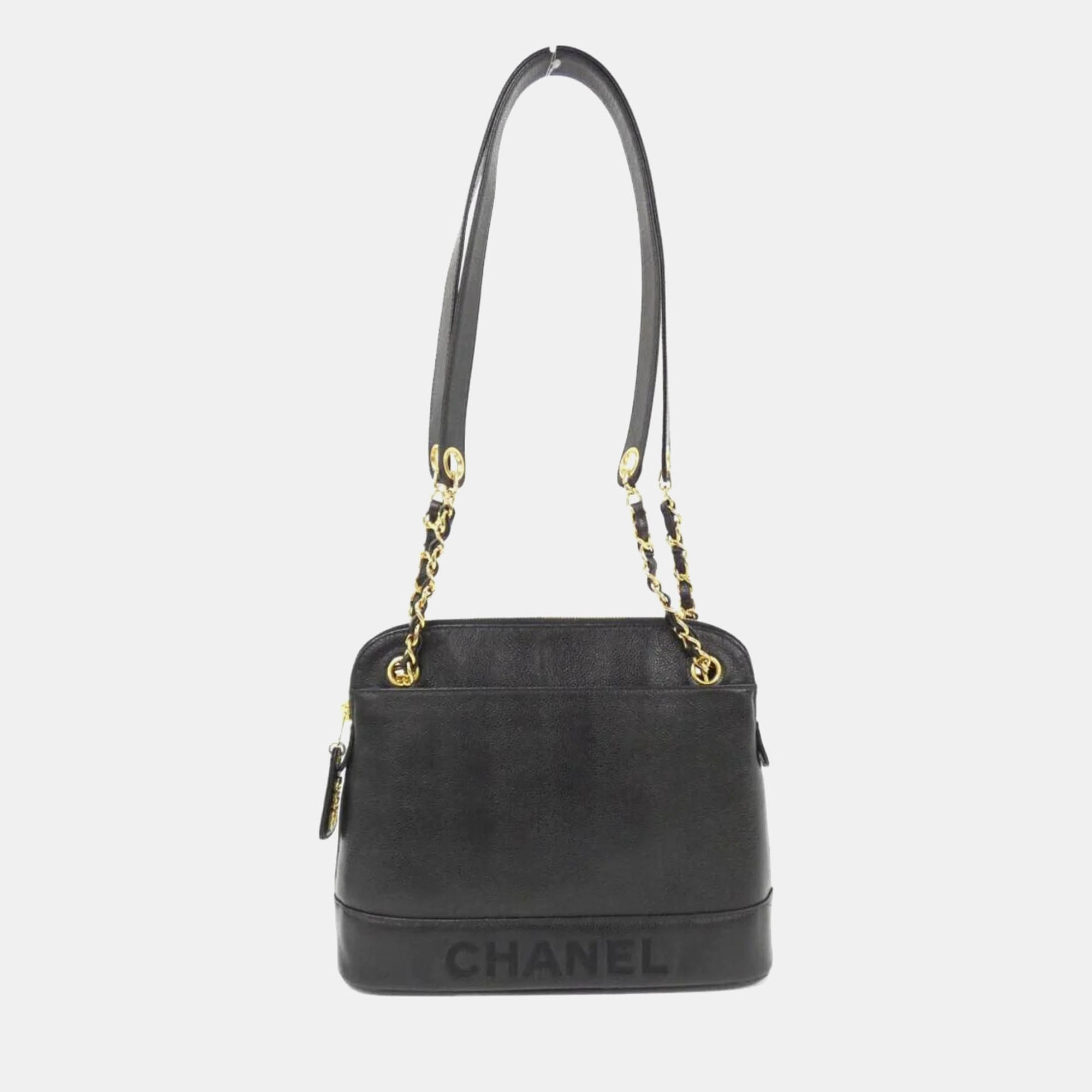 

Chanel Black Caviar Leather Chain Shoulder Bag