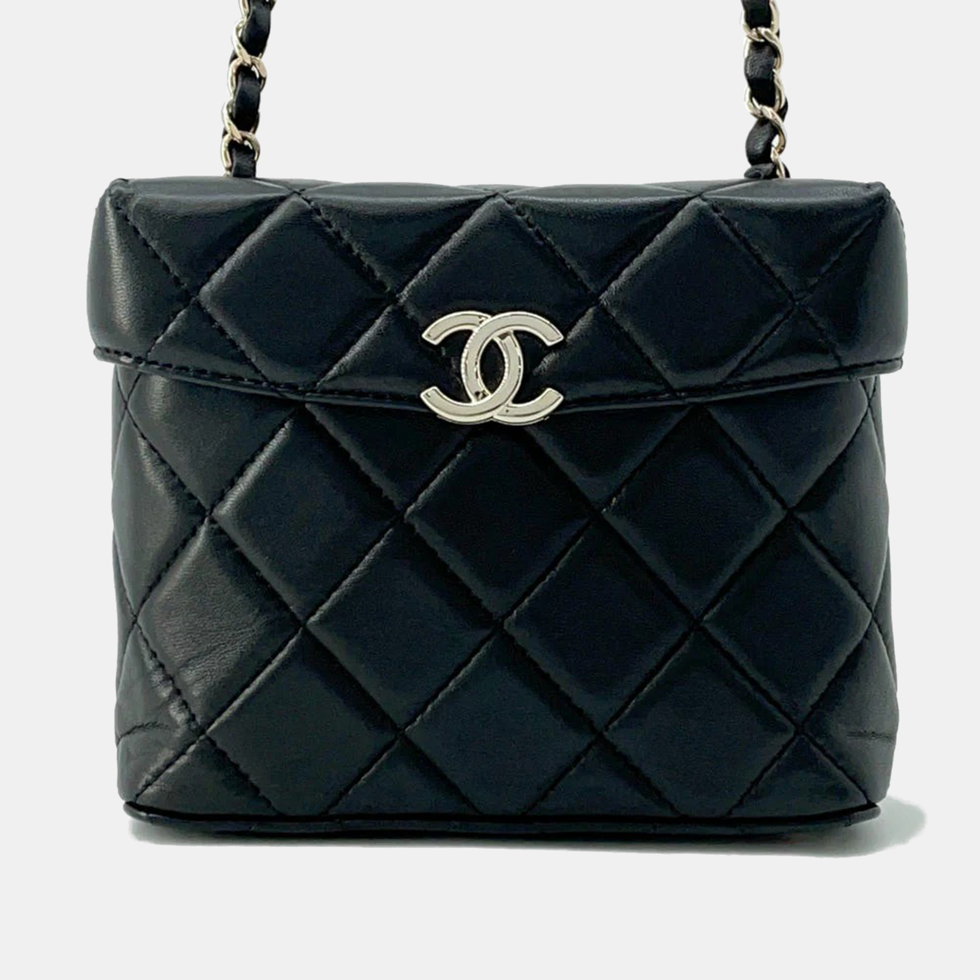 

Chanel Matelasse Vanity Chain shoulder Bag Black Lambskin