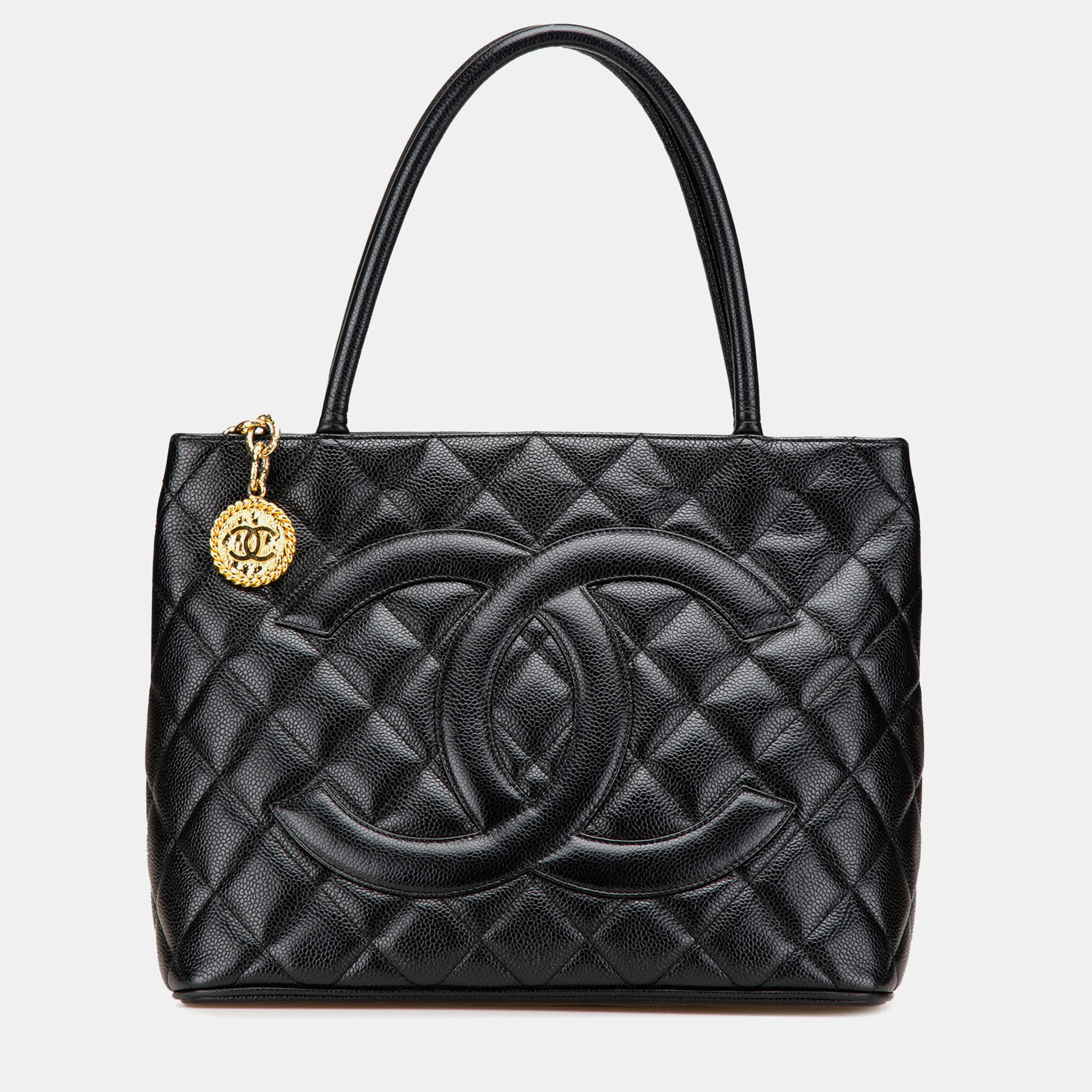 

Chanel Black Caviar Medallion Tote