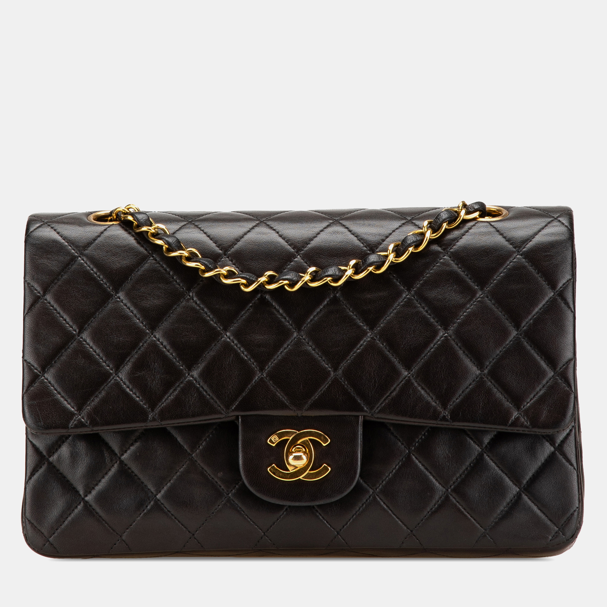 

Chanel Black Medium Classic Lambskin Double Flap