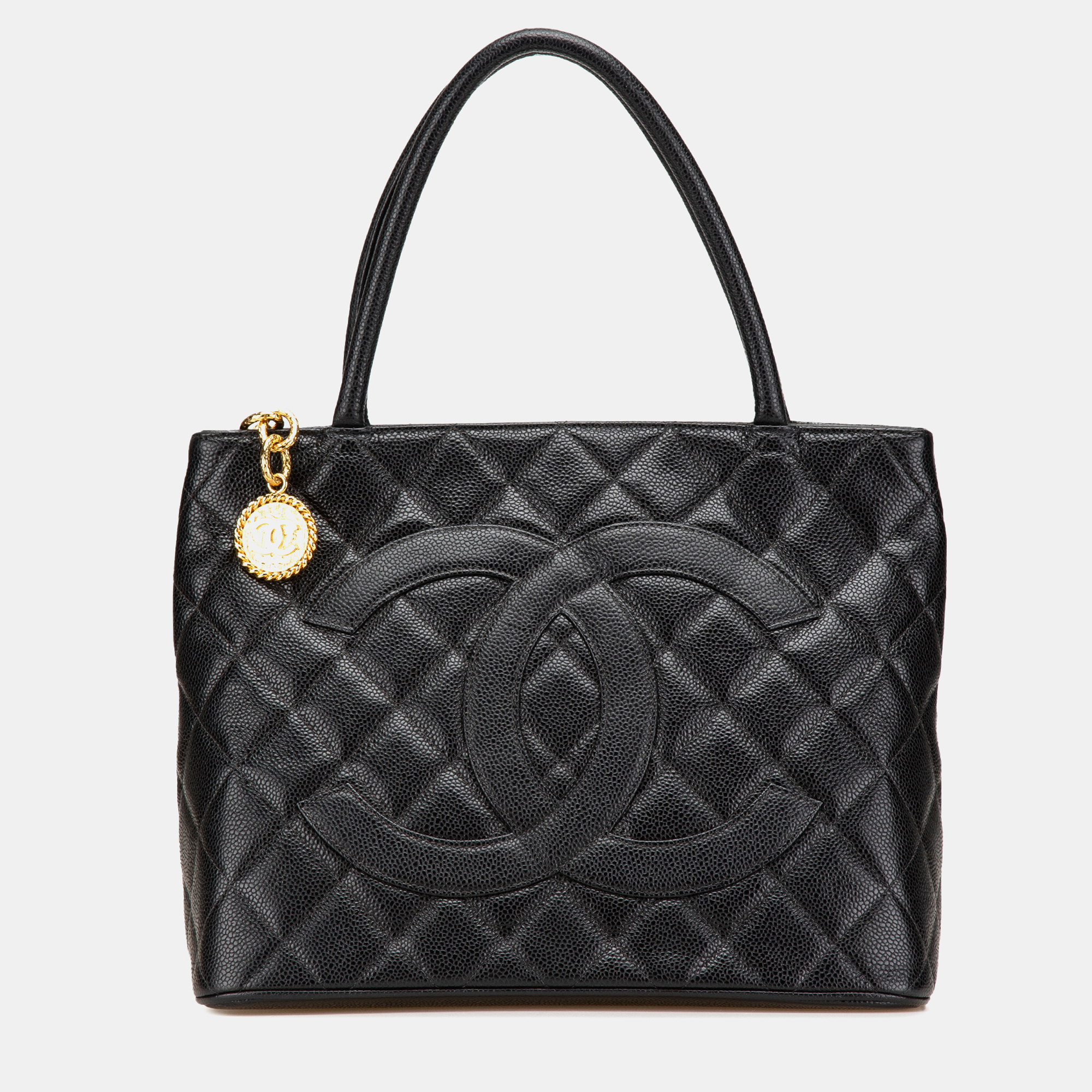 

Chanel Black Caviar Medallion Tote