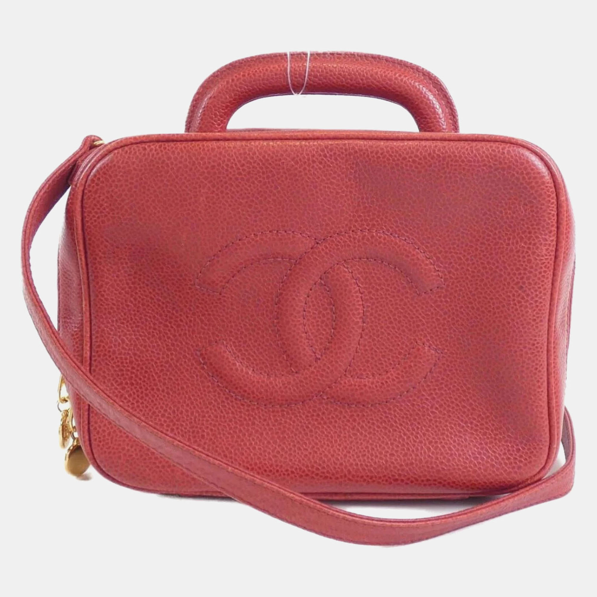 

Chanel Red Leather Handbag