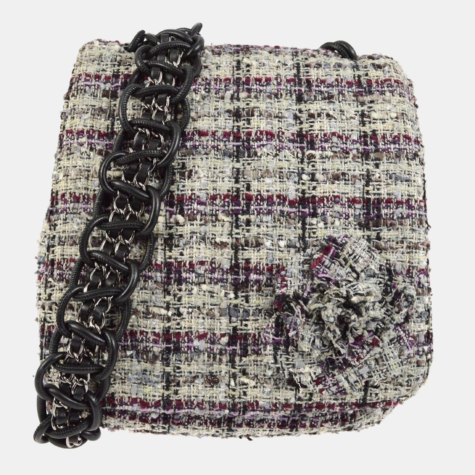 

Chanel Multicolor Tweed Camellia Shoulder Bag