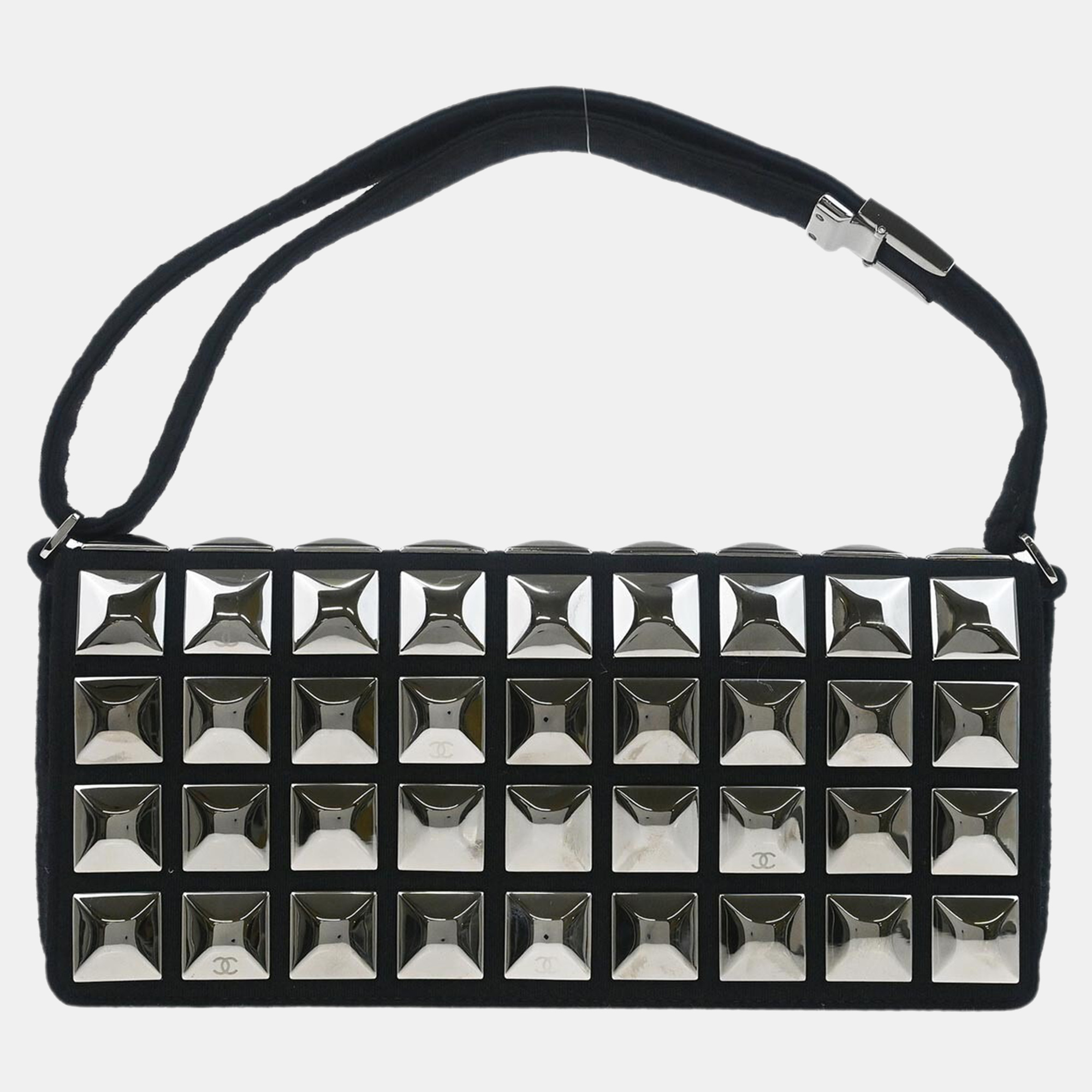 

Chanel Black Cotton Ice Cube Shoulder Bag